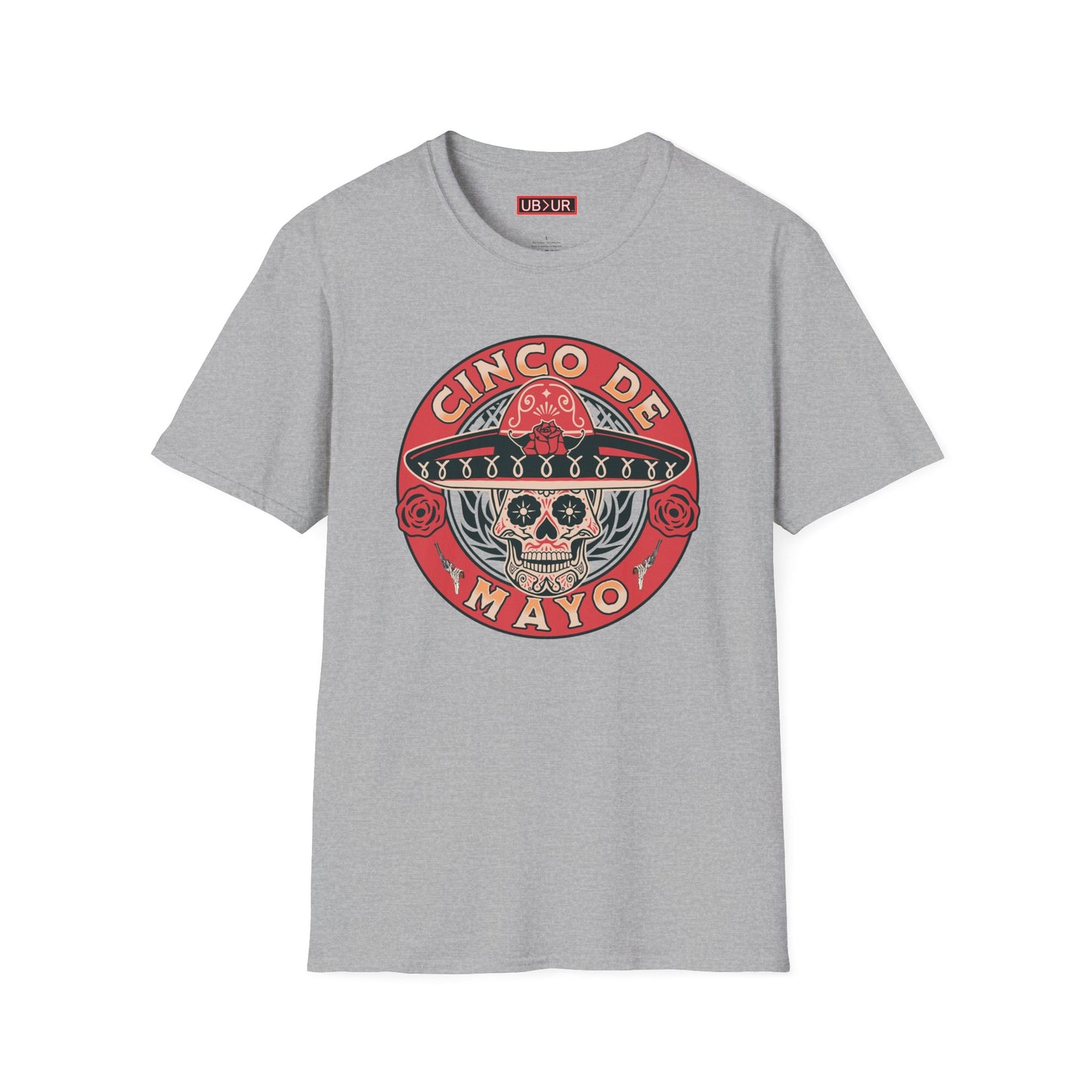 CINCO DE MAYO- SUGAR SKULL, Unisex Softstyle T-Shirt