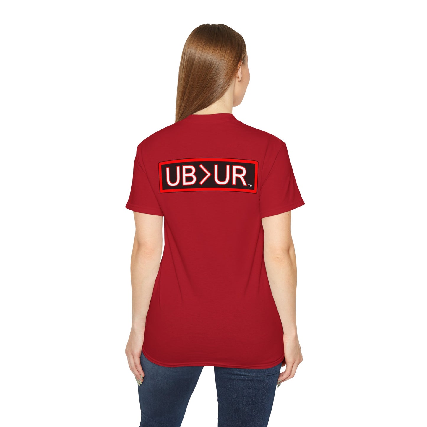 POWERFUL Unisex Ultra Cotton T-shirt with UB>UR in the back.
