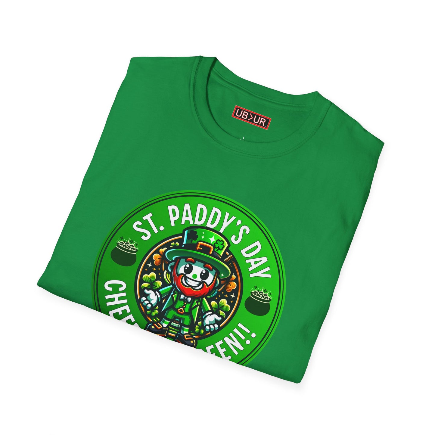 CHEERS TO GREEN-Unisex Softstyle T-Shirt