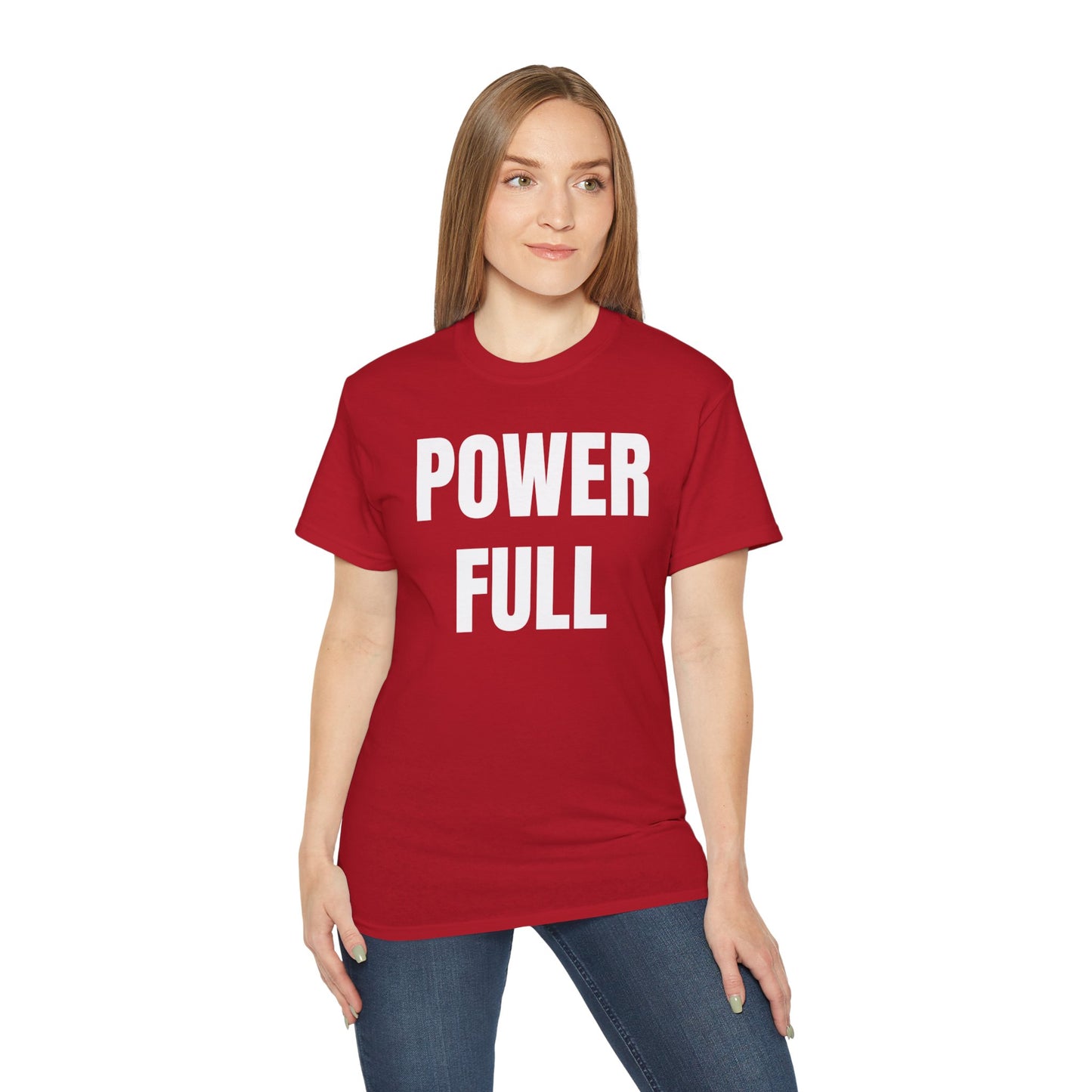 POWERFUL Unisex Ultra Cotton T-shirt with UB>UR in the back.