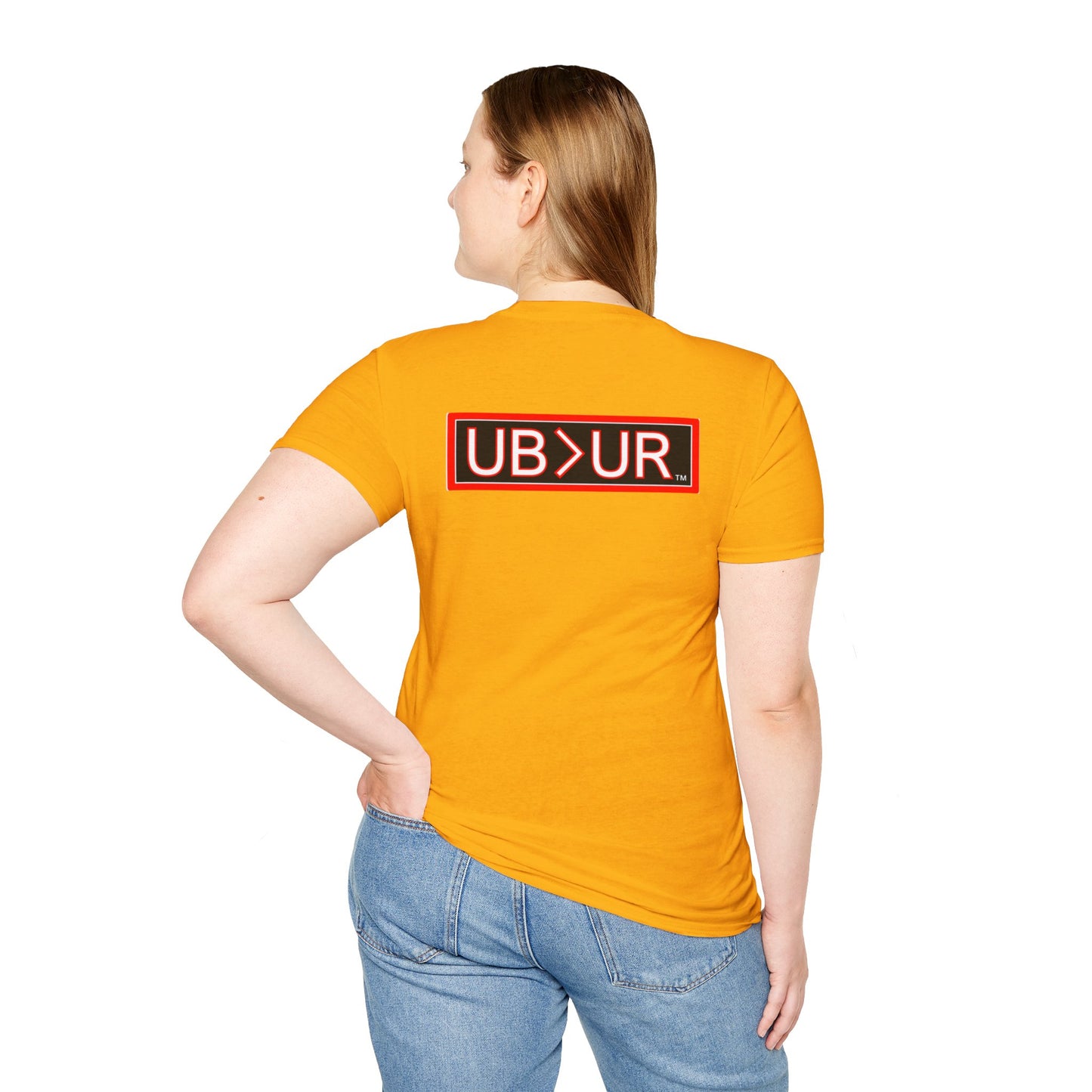 CHOSEN Softstyle T-Shirt with UB>UR logo in the back.