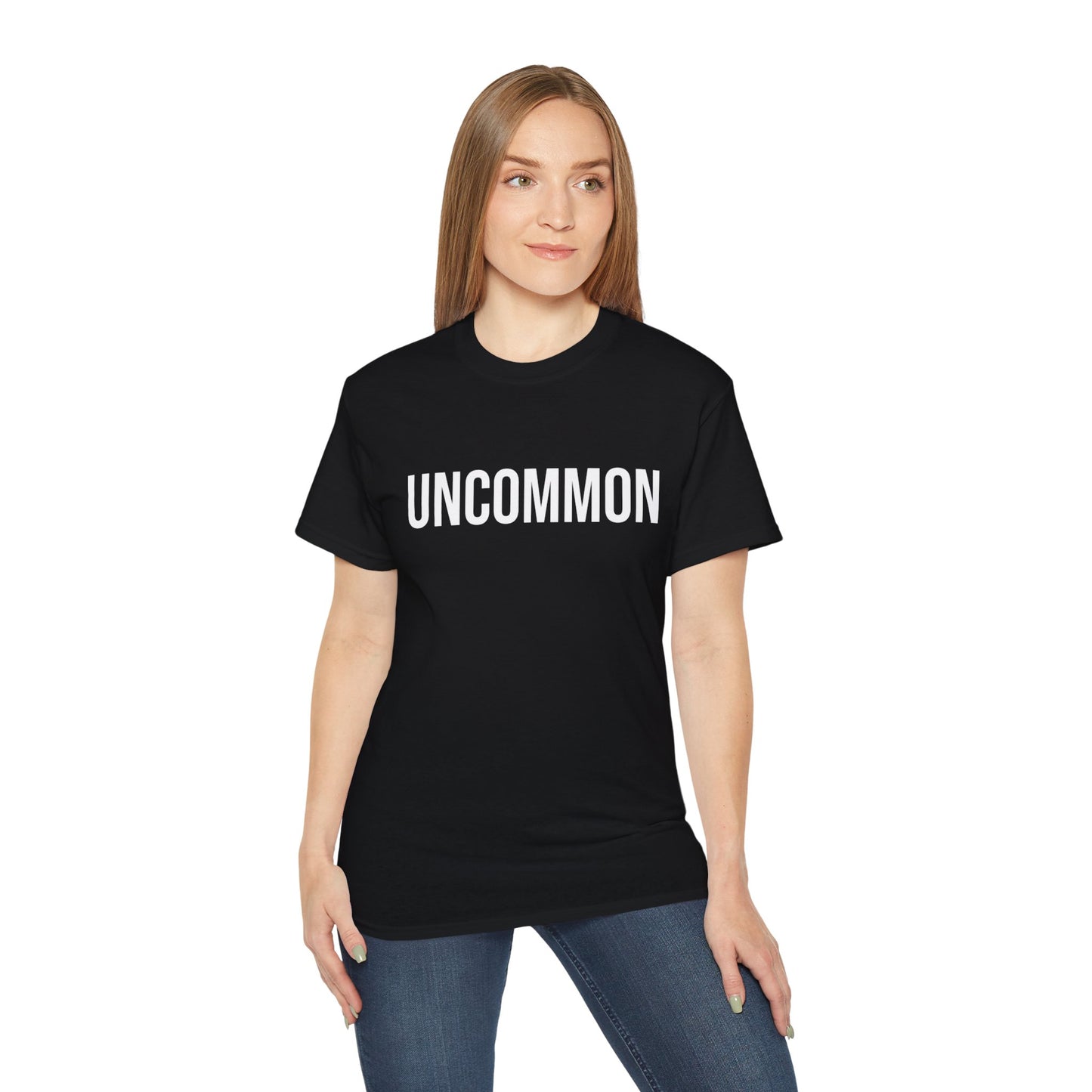 UNCOMMON Unisex Ultra Cotton T-shirt with UB>UR in the back.