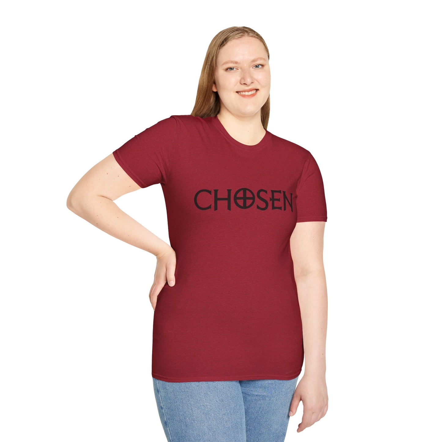 CHOSEN Softstyle T-Shirt with UB>UR logo in the back.