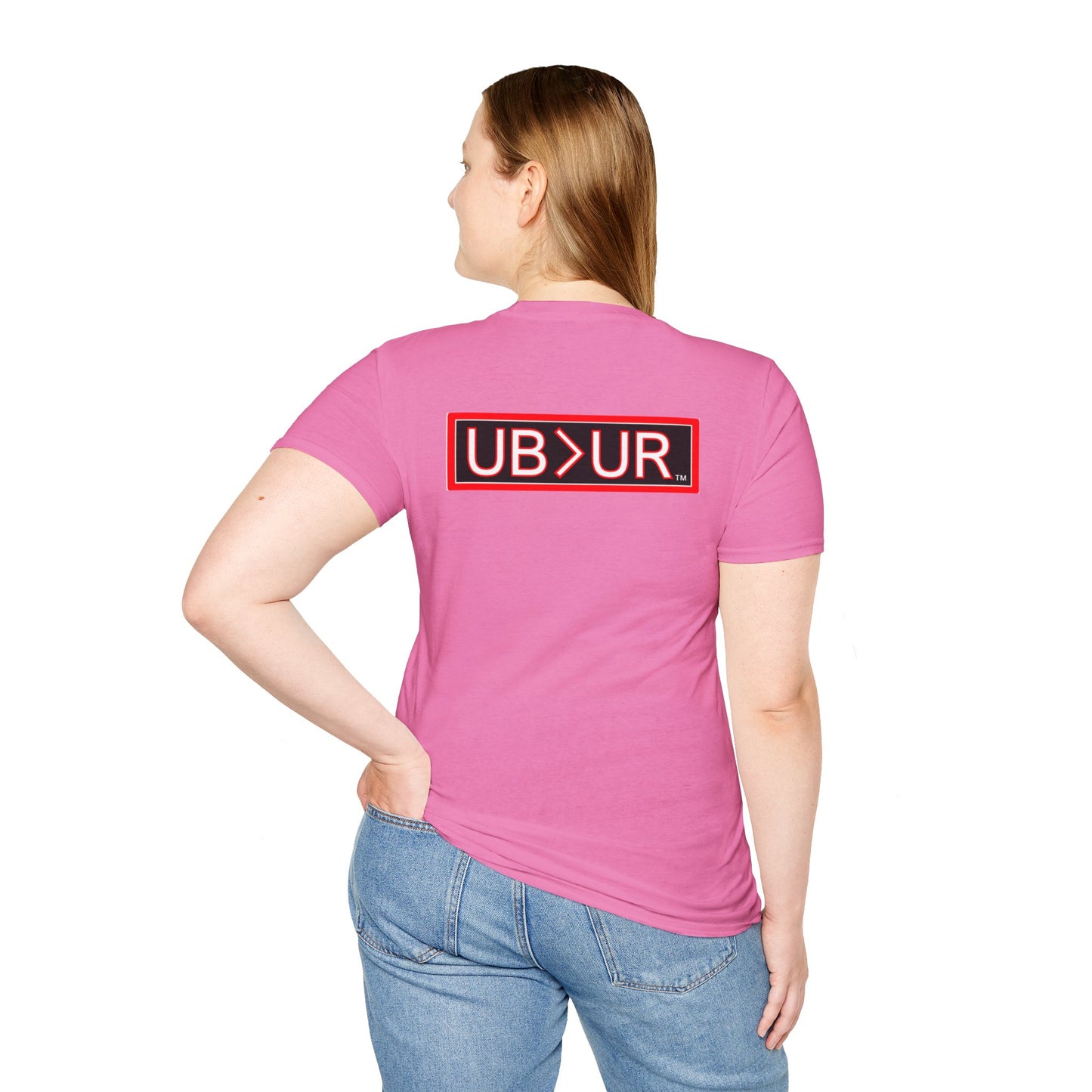 CHOSEN Softstyle T-Shirt with UB>UR logo in the back.