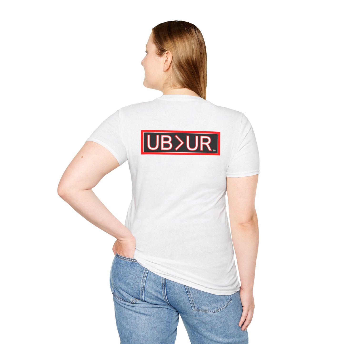 CHOSEN Softstyle T-Shirt with UB>UR logo in the back.