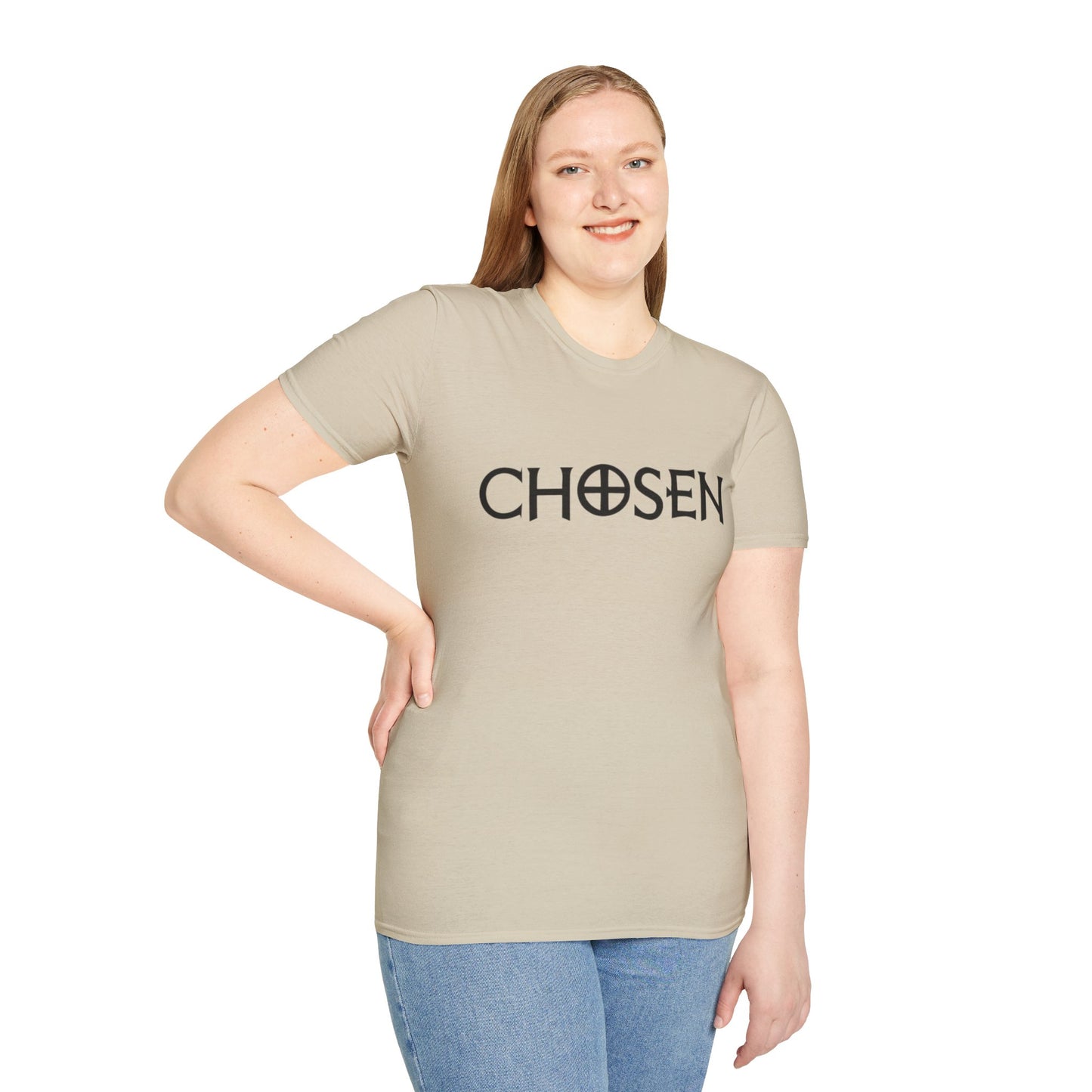 CHOSEN Softstyle T-Shirt with UB>UR logo in the back.