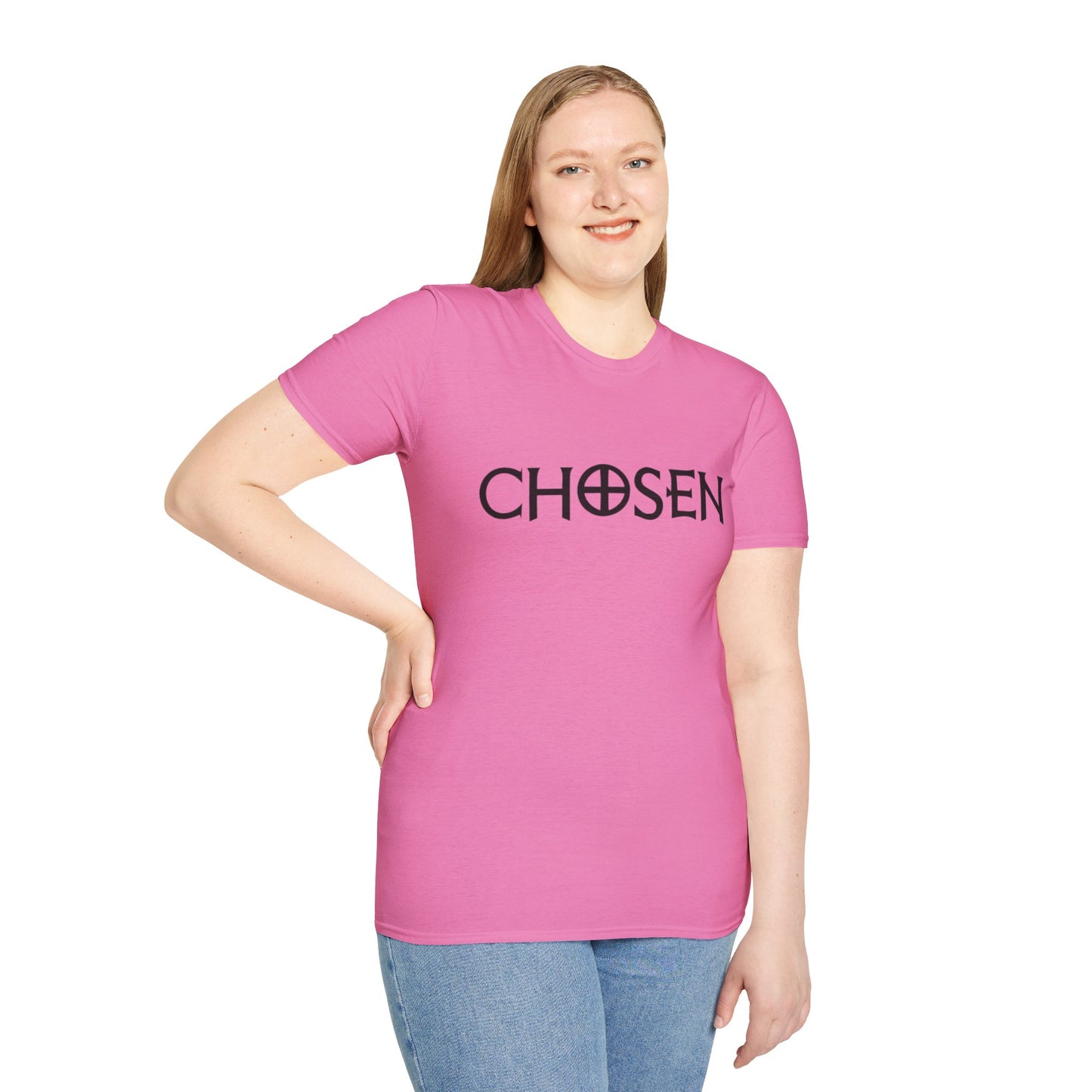 CHOSEN Softstyle T-Shirt with UB>UR logo in the back.