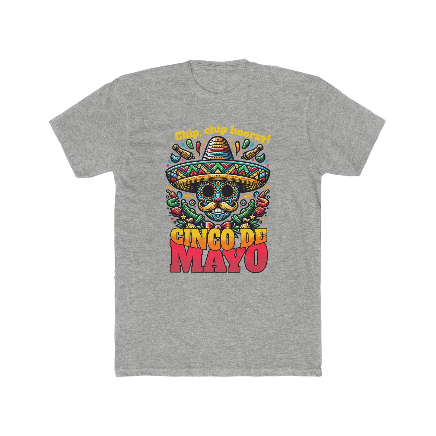 Chips, Chips, Hooray Cinco de Mayo-Men's Cotton Crew Tee