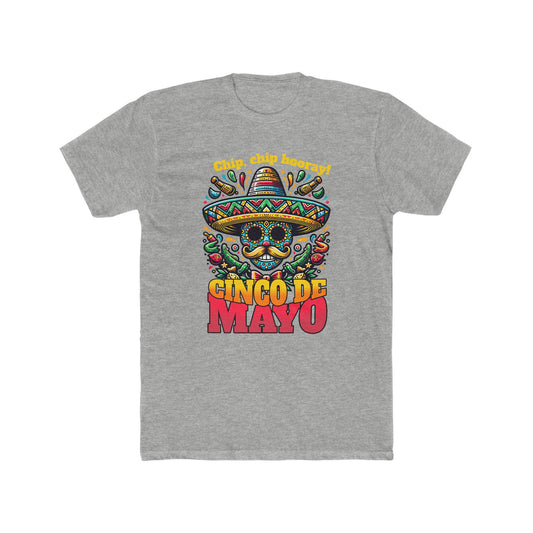Chips, Chips, Hooray Cinco de Mayo-Men's Cotton Crew Tee