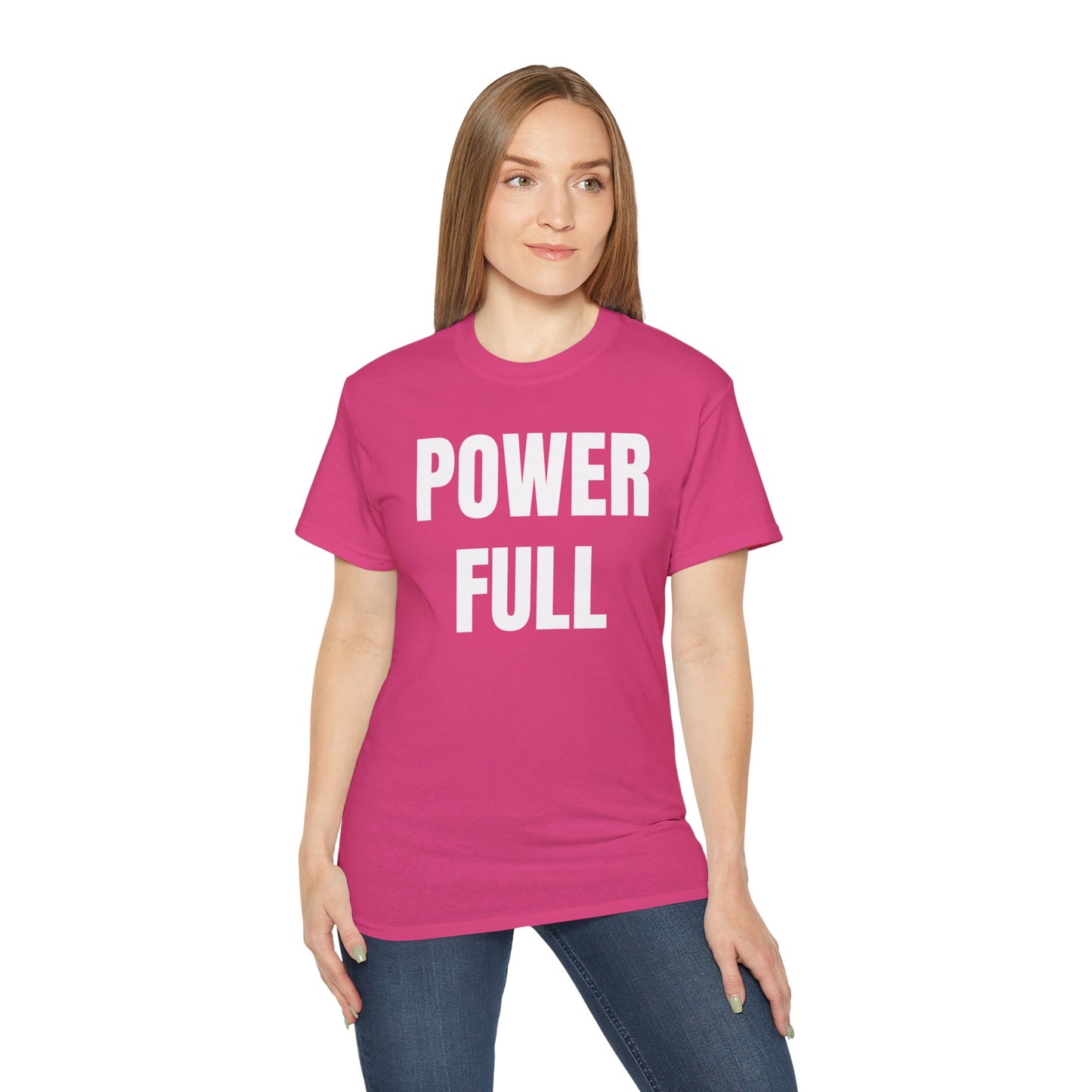 POWERFUL Unisex Ultra Cotton T-shirt with UB>UR in the back.