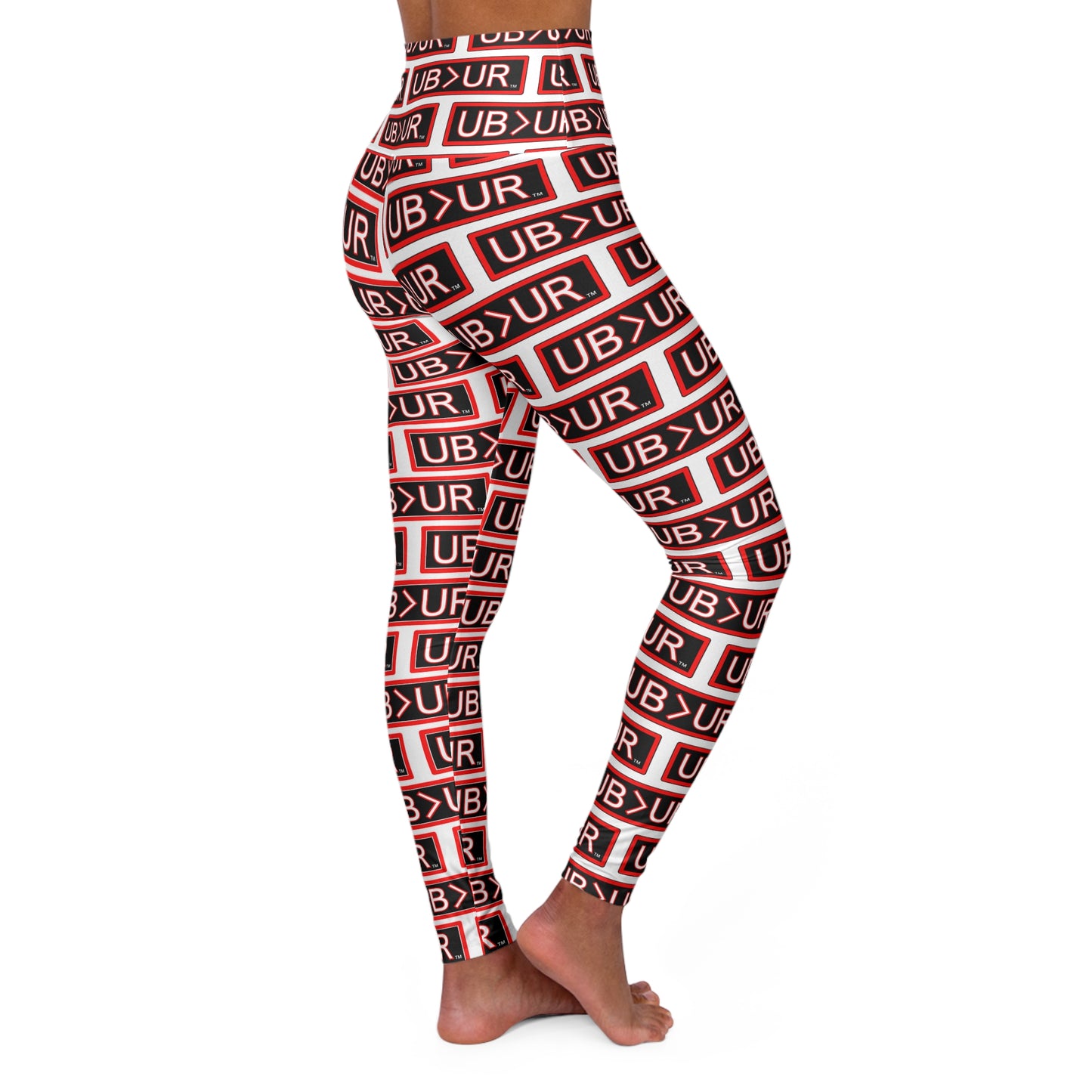 UB>UR-High Waisted Yoga Leggings (AOP)