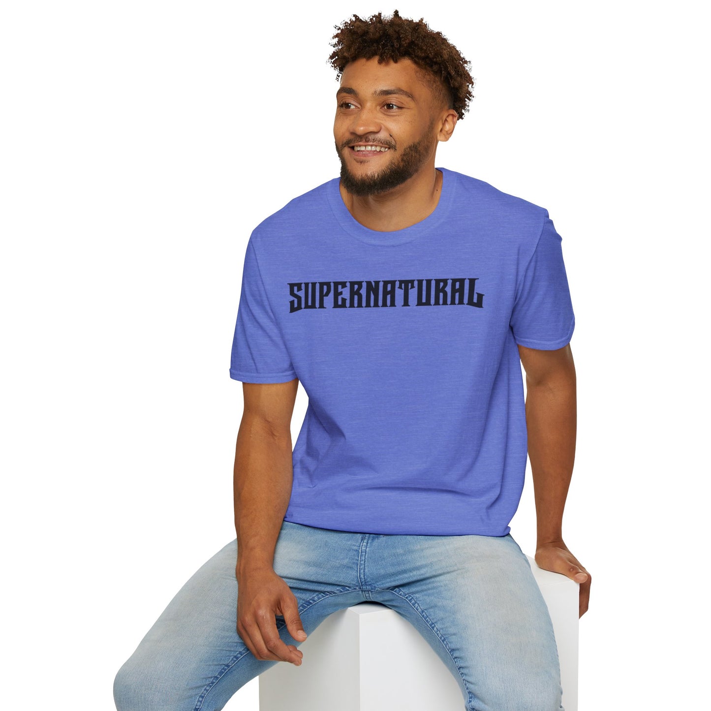 SUPERNATURAL-Unisex Softstyle T-Shirt-UB>UR on the back