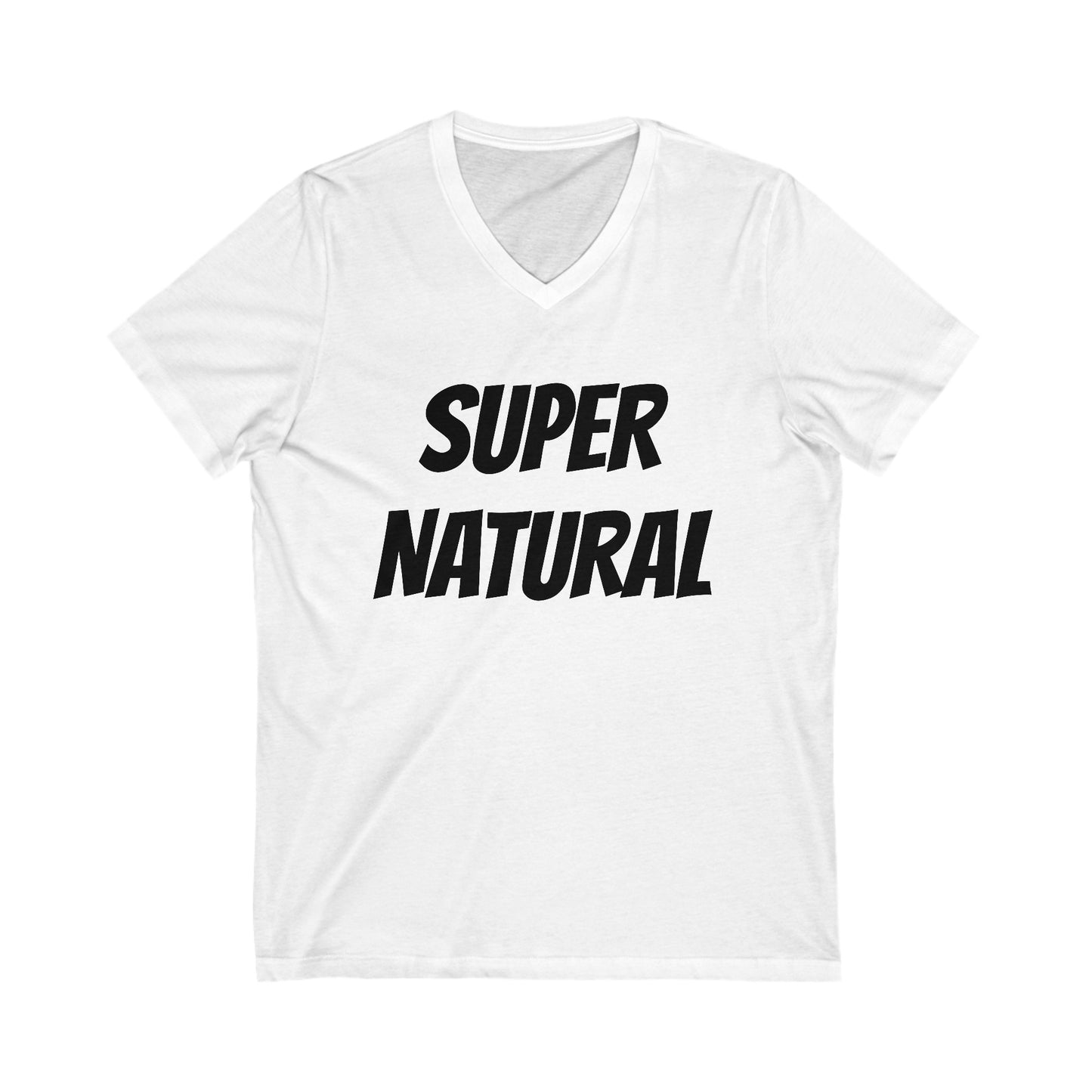 SUPERNATURAL-Unisex Jersey Short Sleeve V-Neck Tee