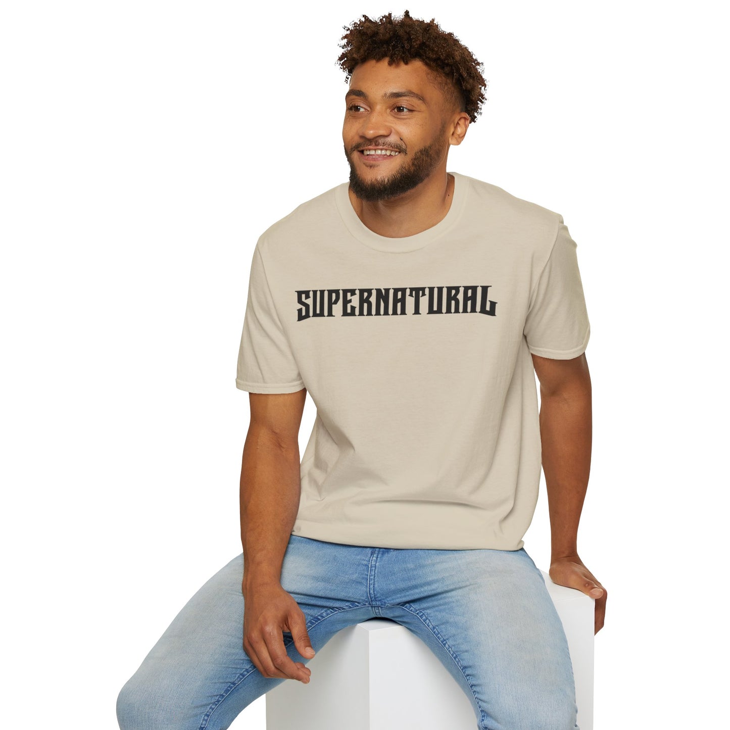 SUPERNATURAL-Unisex Softstyle T-Shirt-UB>UR on the back