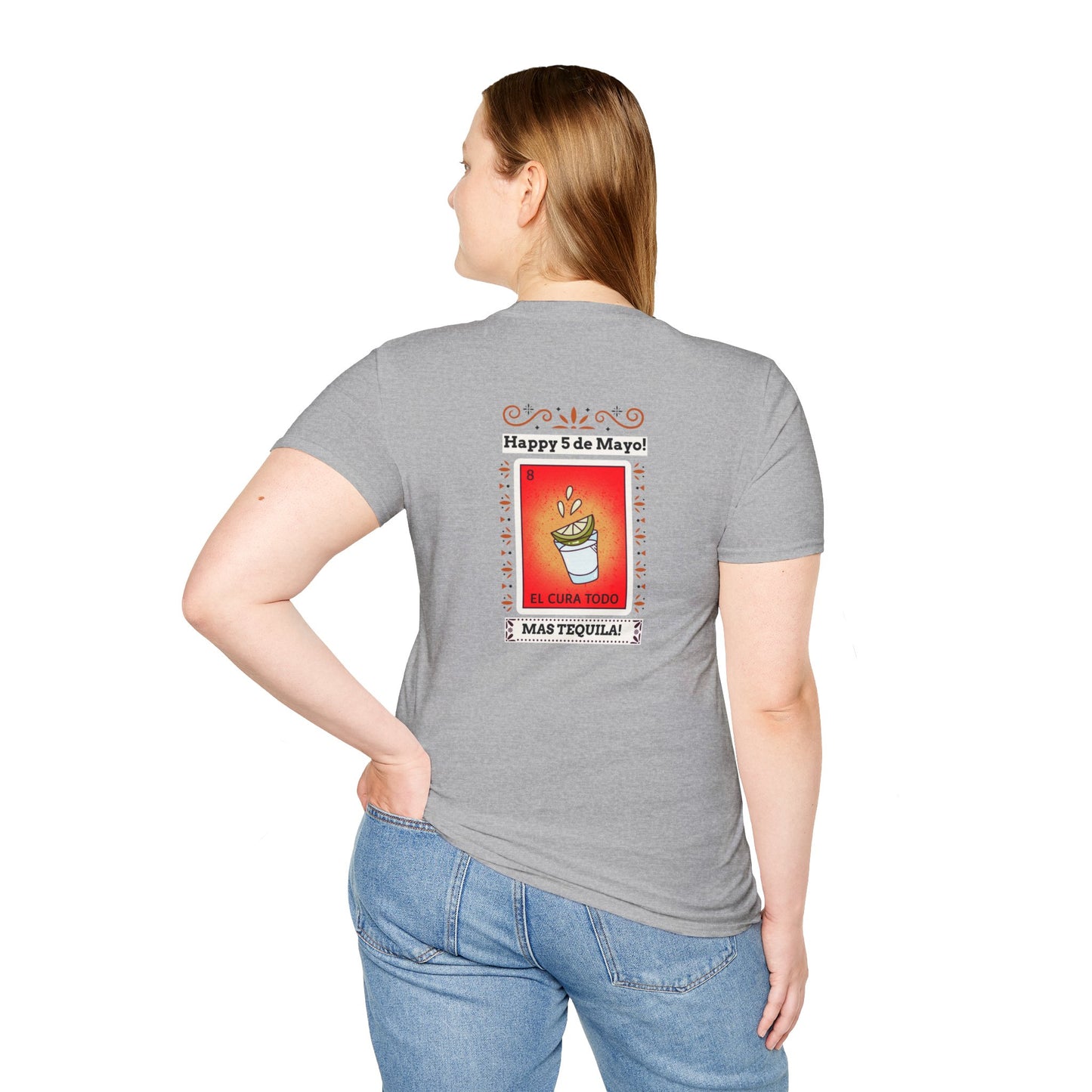 CINCO DE MAYO-MAS TEQUILA, Unisex Softstyle T-Shirt