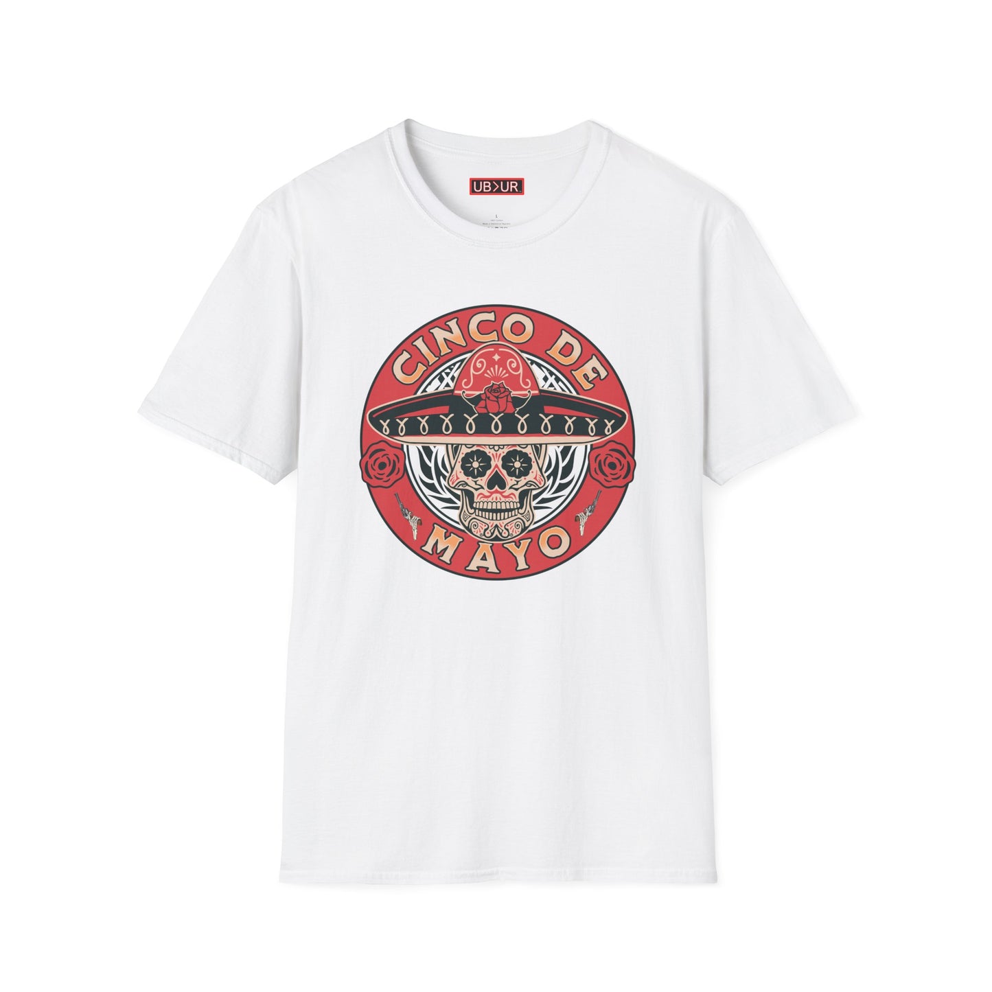 CINCO DE MAYO- SUGAR SKULL, Unisex Softstyle T-Shirt