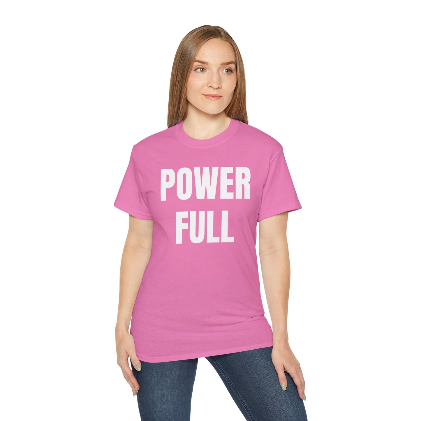 POWERFUL Unisex Ultra Cotton T-shirt with UB>UR in the back.