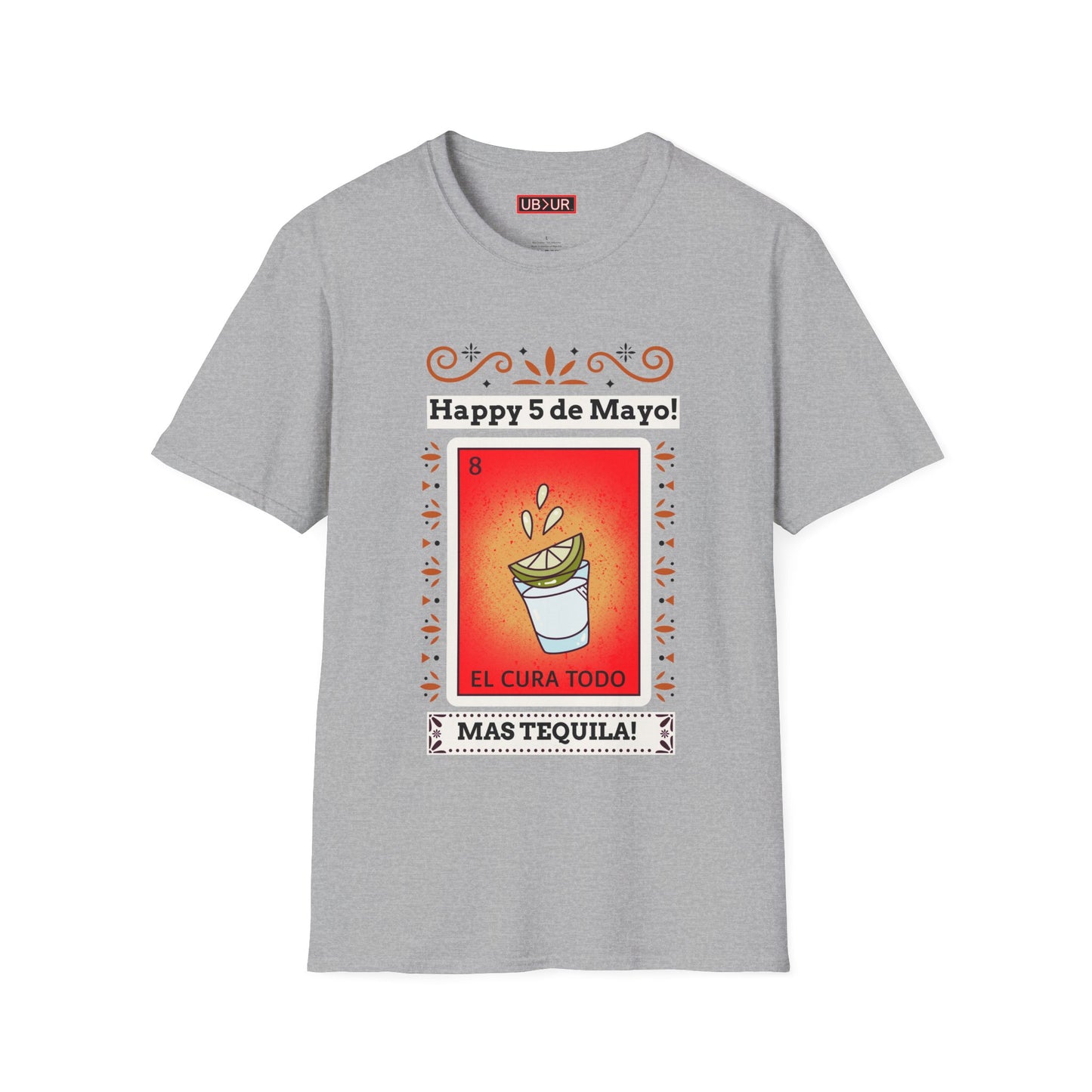 CINCO DE MAYO-MAS TEQUILA, Unisex Softstyle T-Shirt