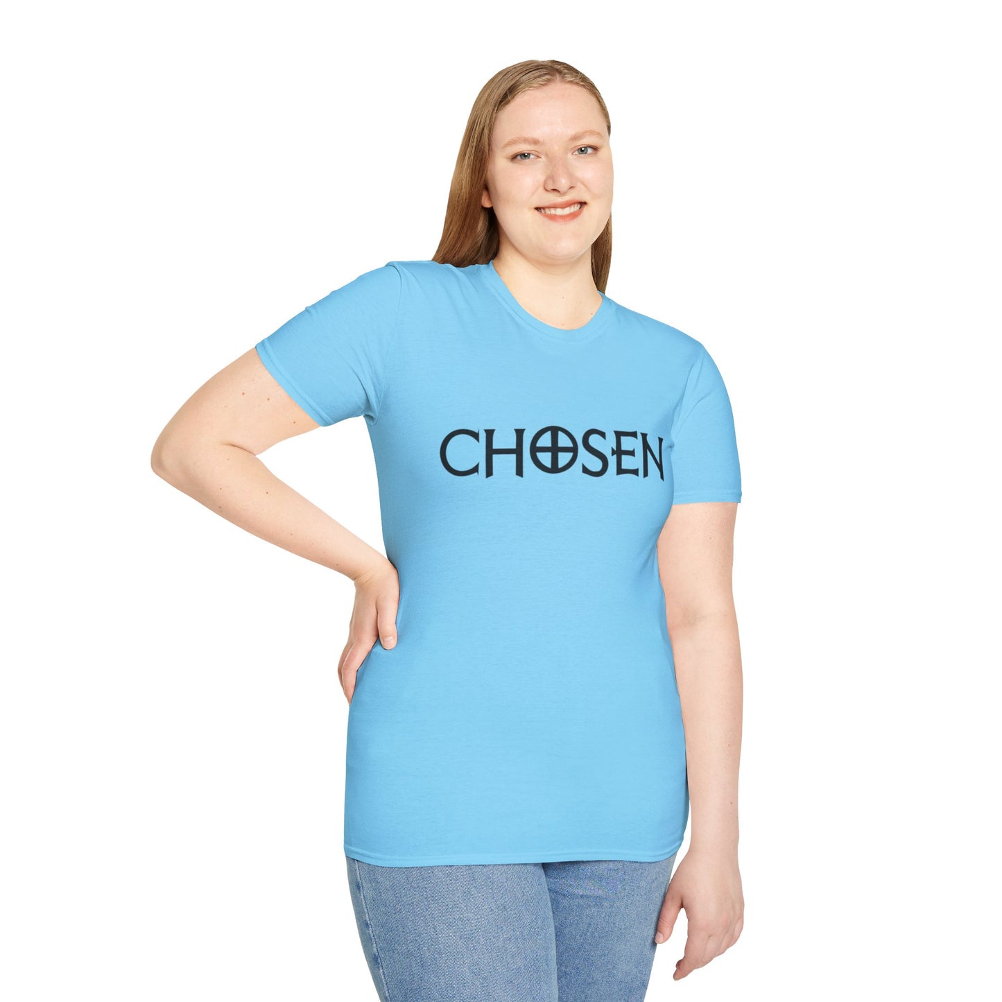 CHOSEN Softstyle T-Shirt with UB>UR logo in the back.