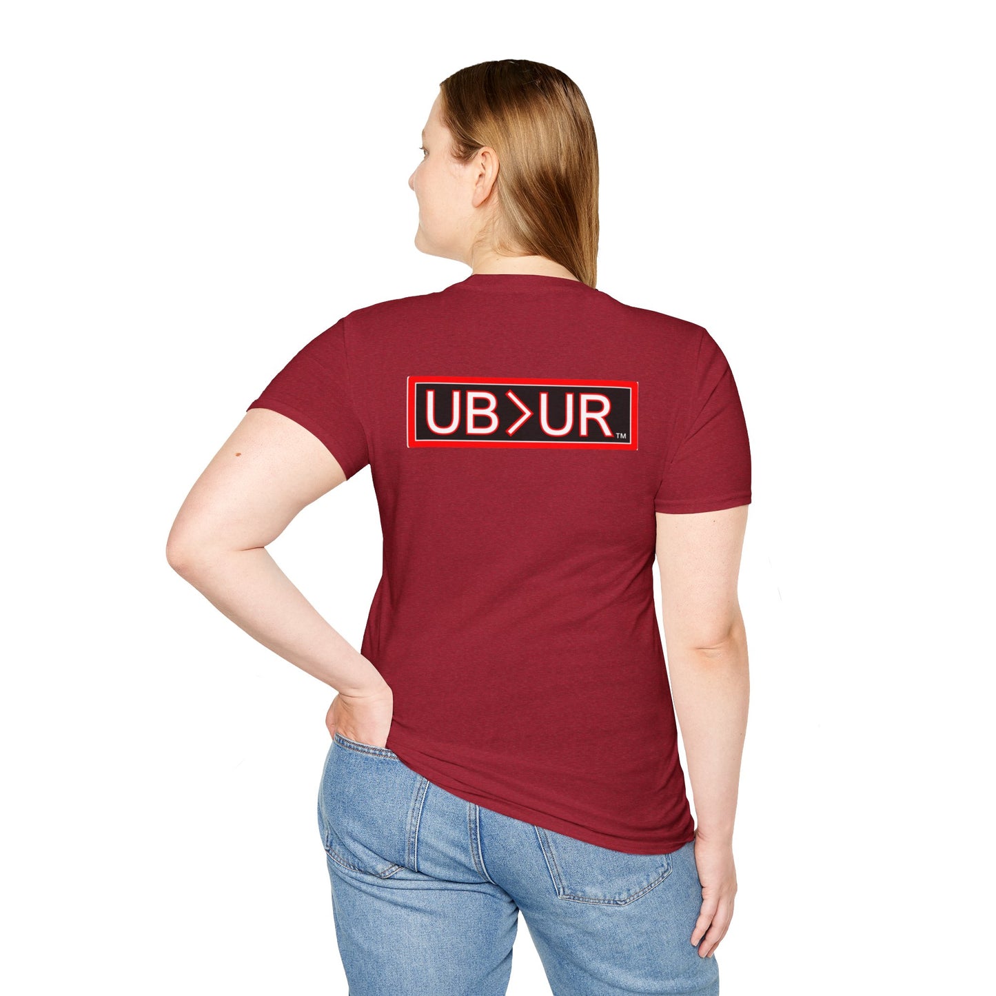 CHOSEN Softstyle T-Shirt with UB>UR logo in the back.