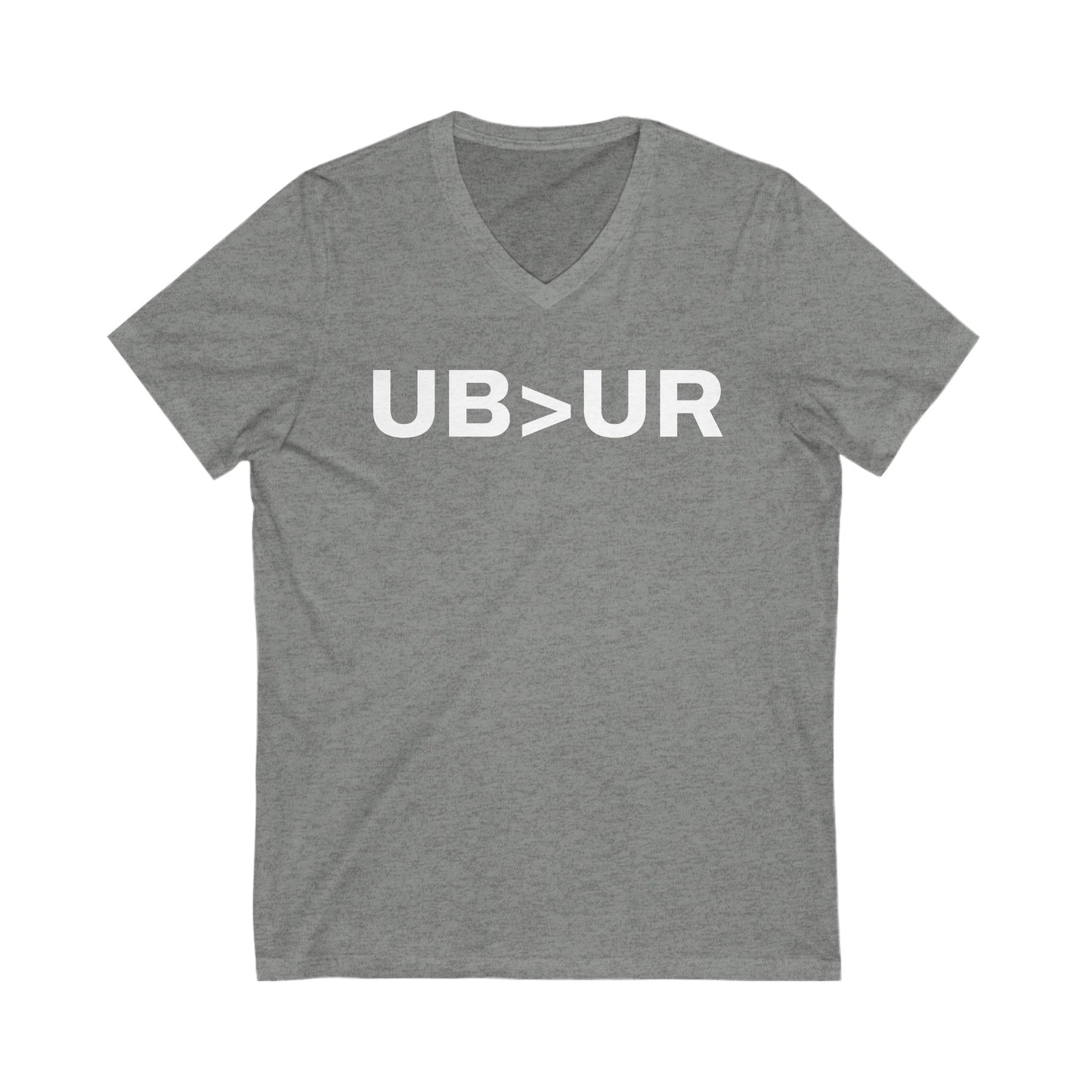 UB>UR-Unisex Jersey Short Sleeve V-Neck Tee