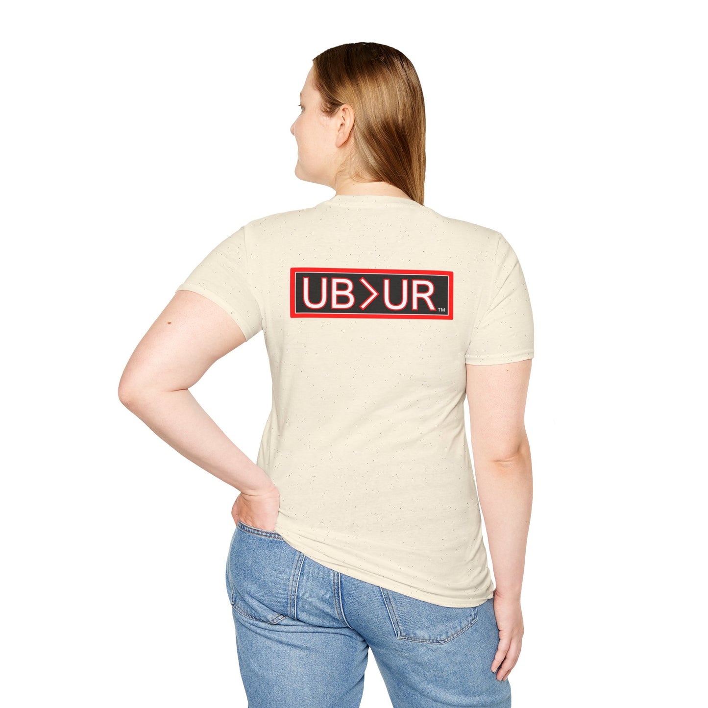CHOSEN Softstyle T-Shirt with UB>UR logo in the back.