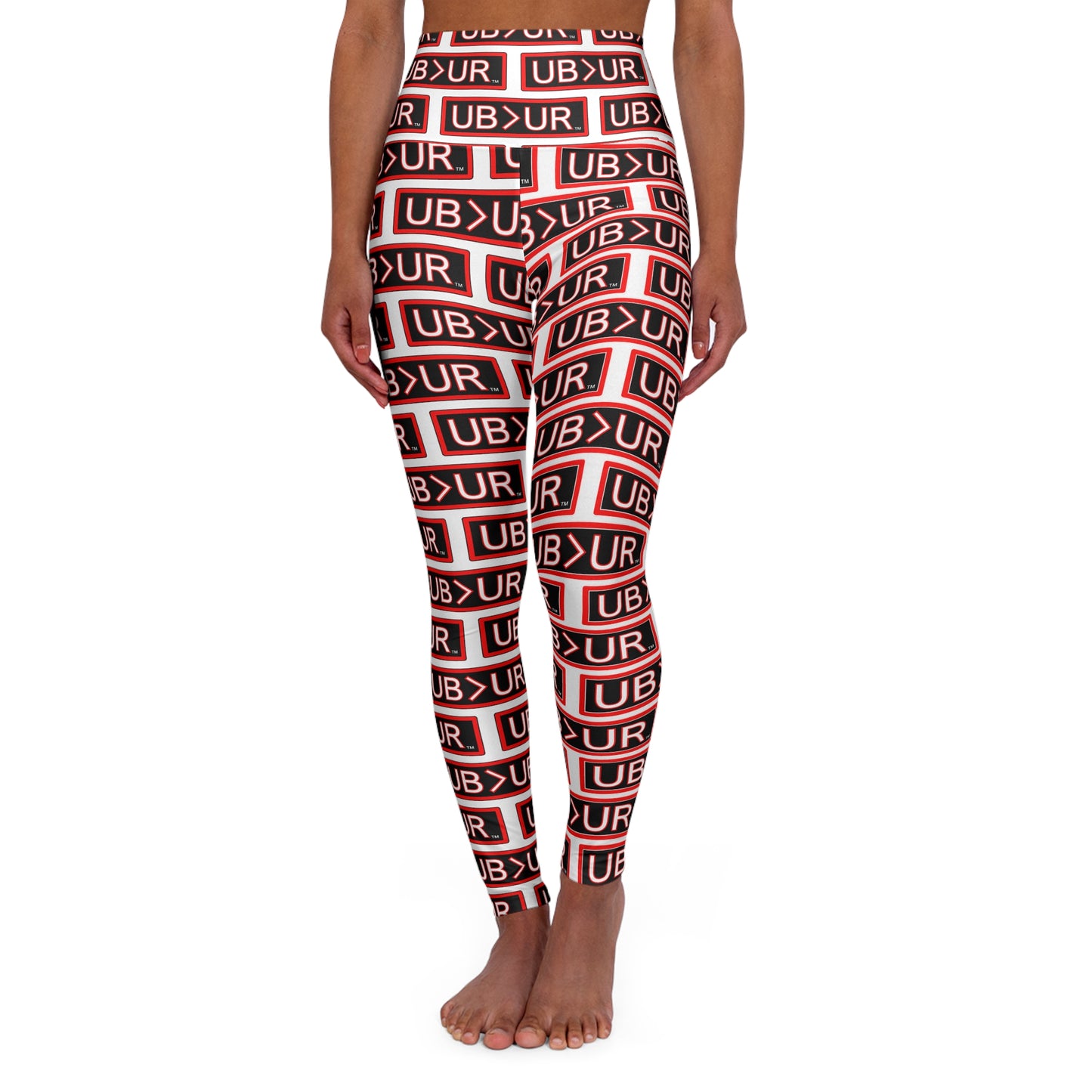UB>UR-High Waisted Yoga Leggings (AOP)