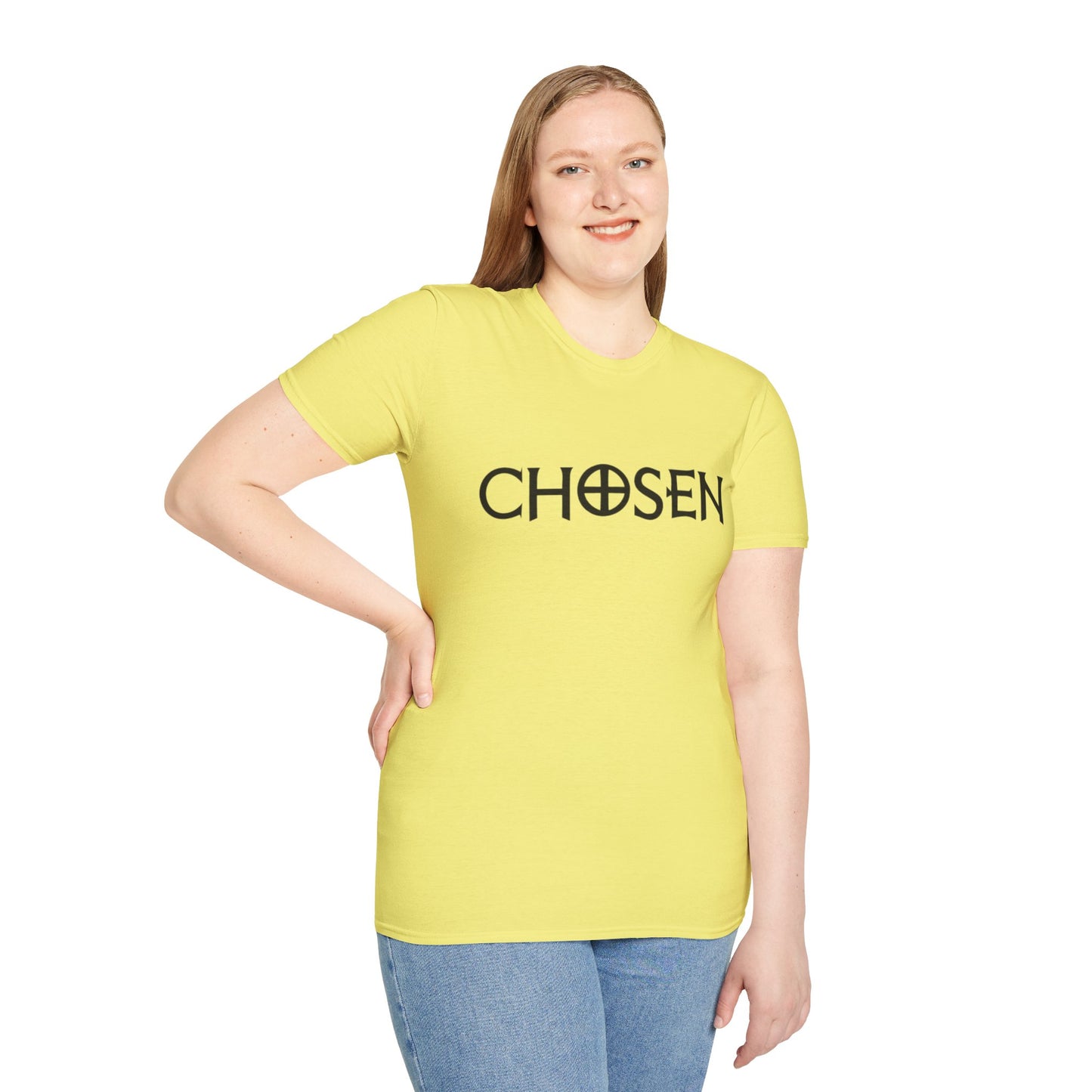 CHOSEN Softstyle T-Shirt with UB>UR logo in the back.
