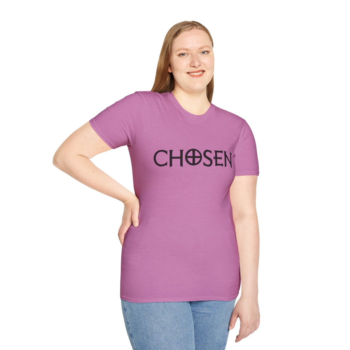 CHOSEN Softstyle T-Shirt with UB>UR logo in the back.