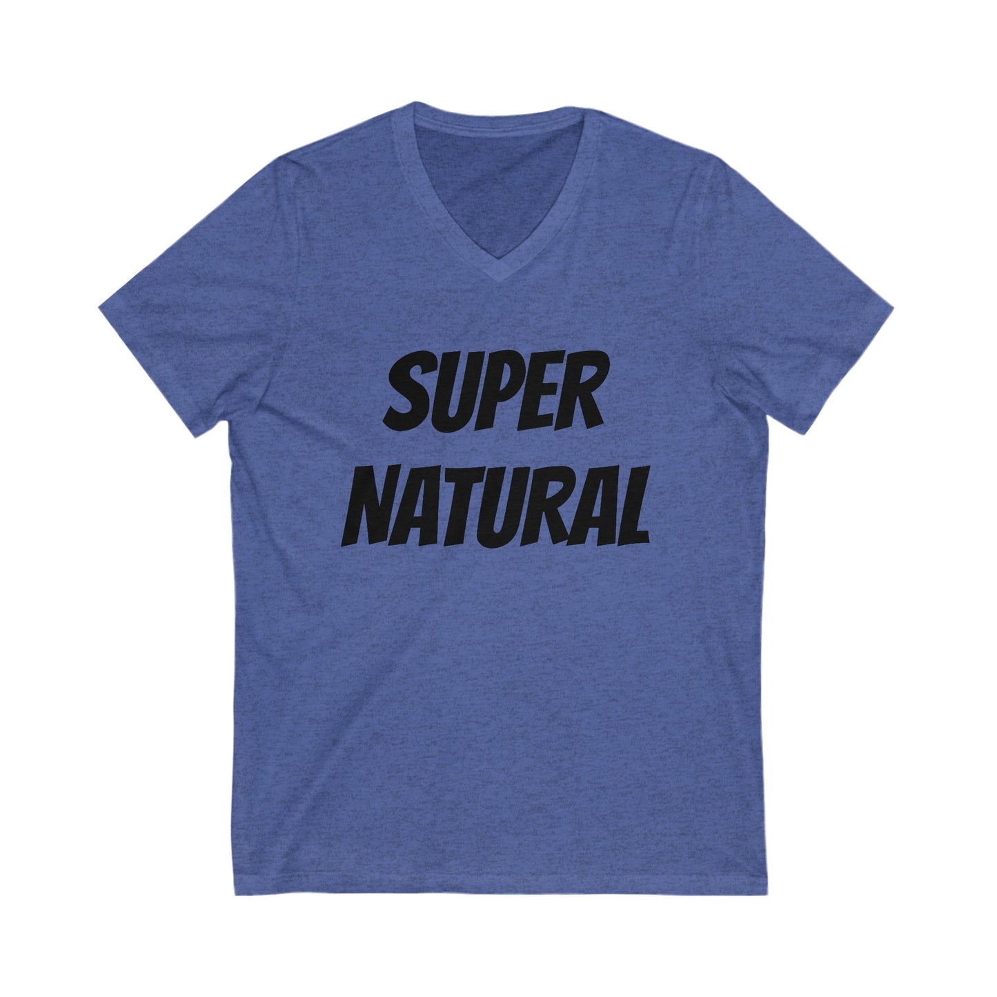 SUPERNATURAL-Unisex Jersey Short Sleeve V-Neck Tee