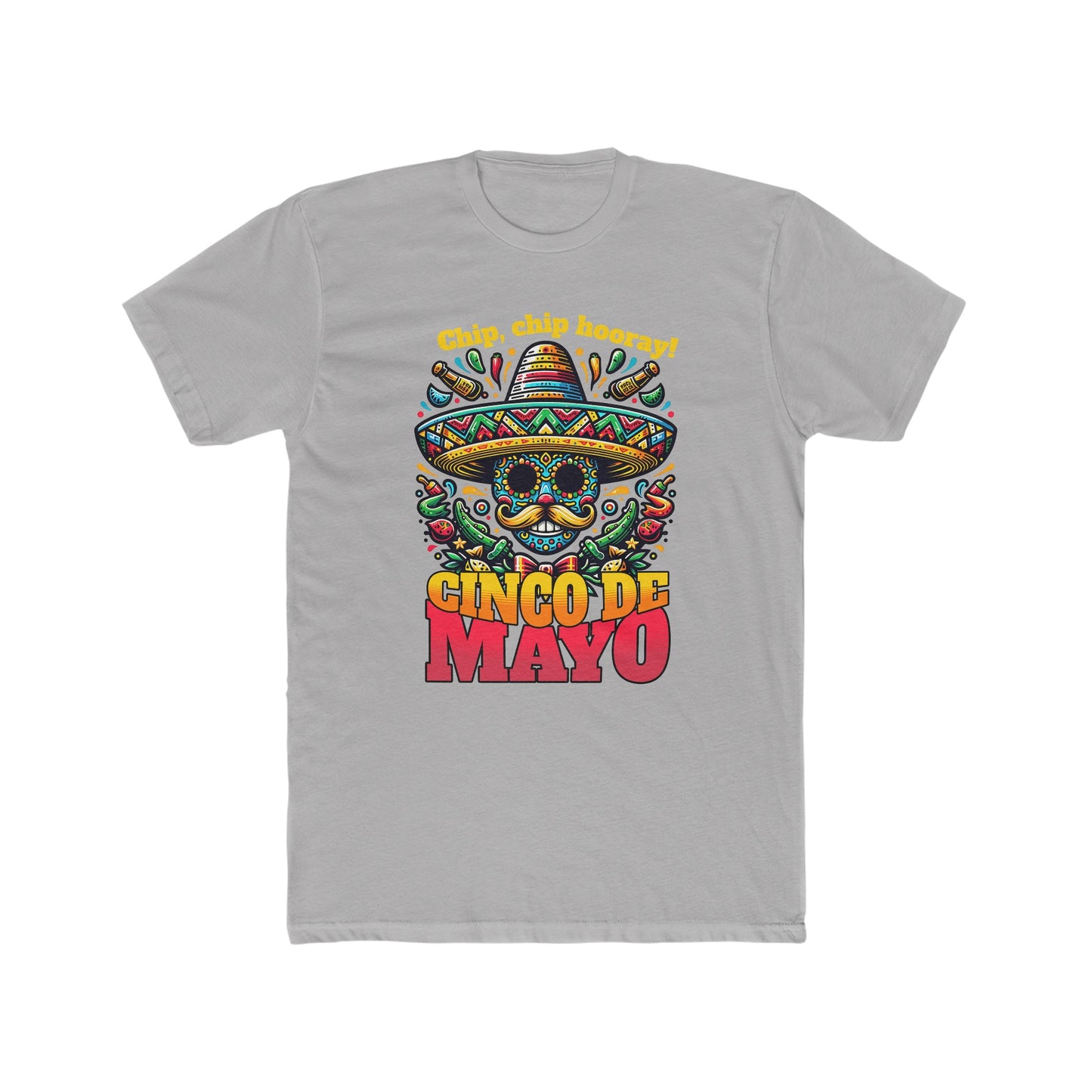 Chips, Chips, Hooray Cinco de Mayo-Men's Cotton Crew Tee