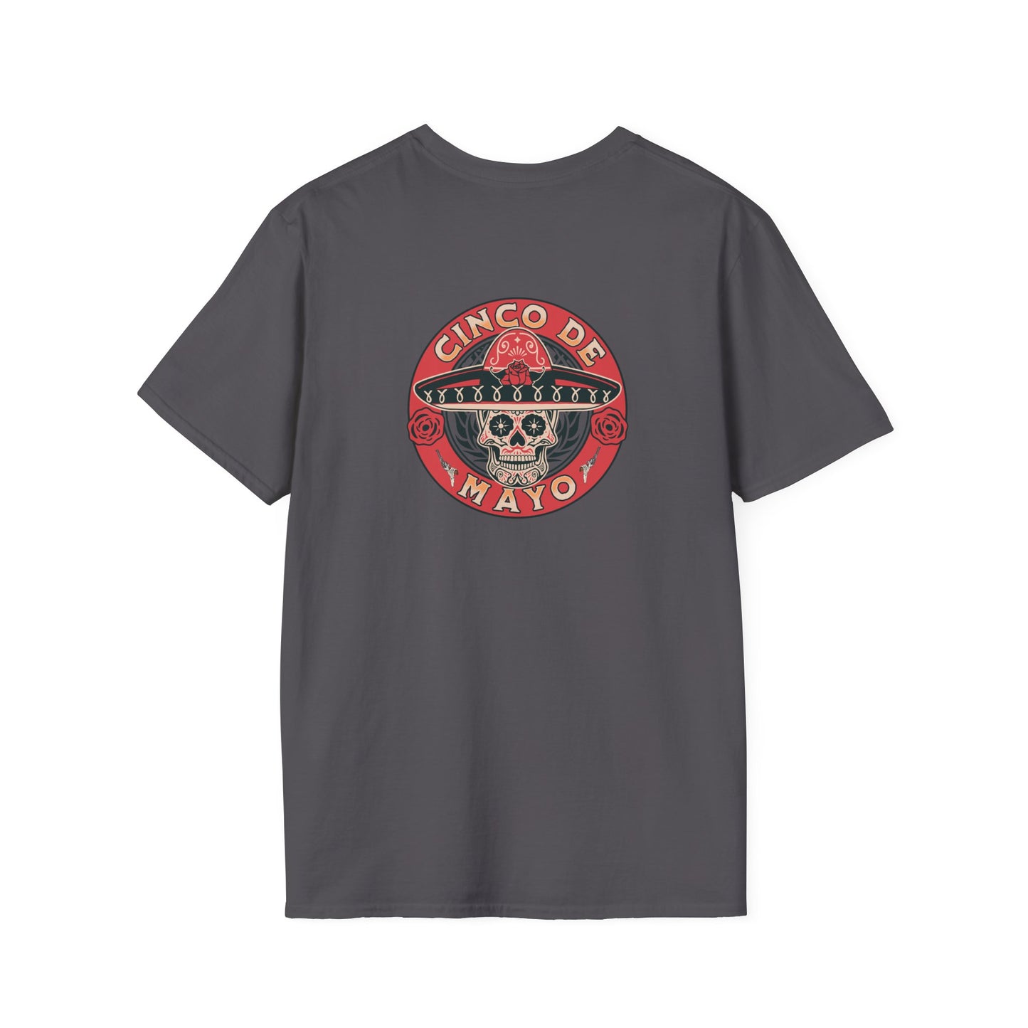 CINCO DE MAYO- SUGAR SKULL, Unisex Softstyle T-Shirt