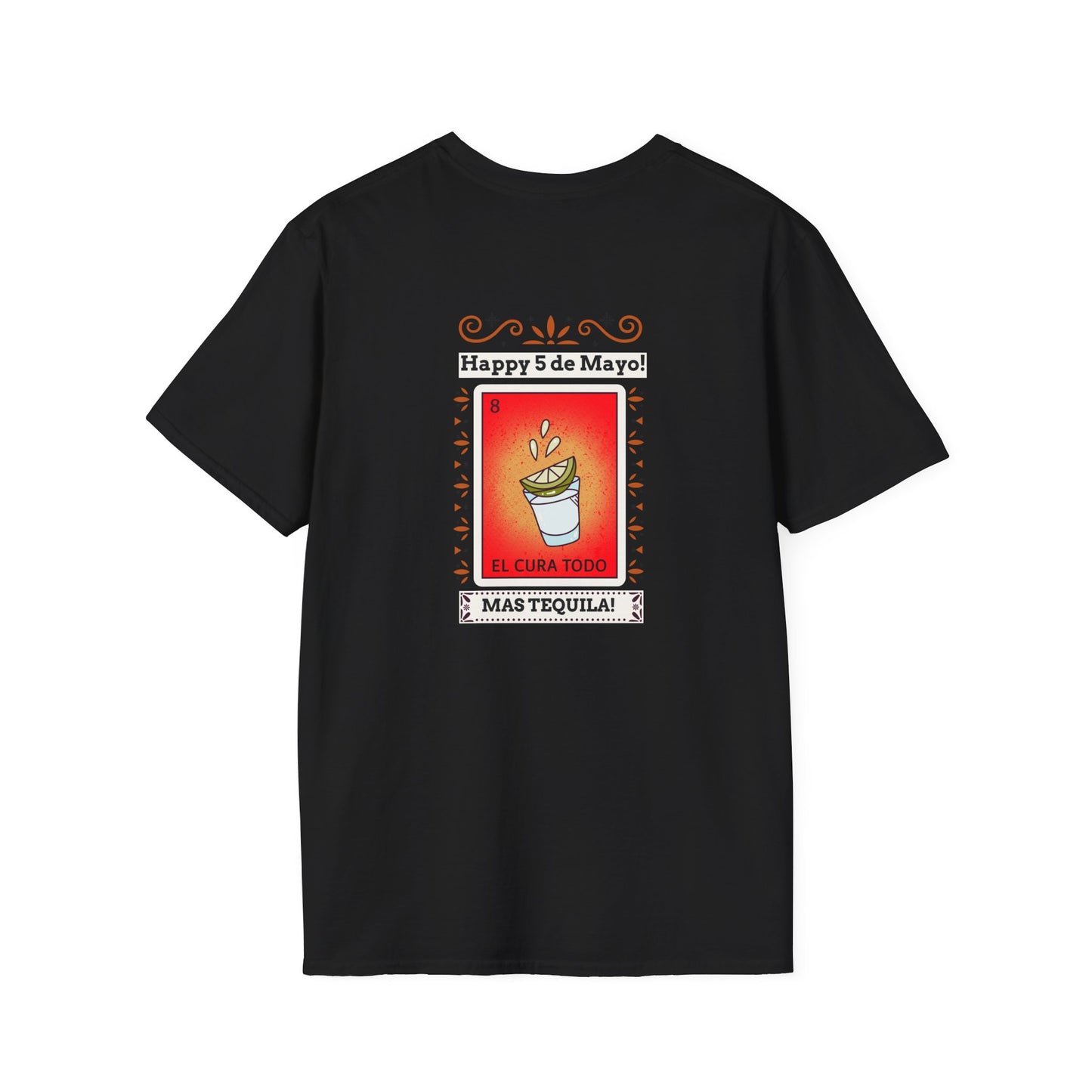 CINCO DE MAYO-MAS TEQUILA, Unisex Softstyle T-Shirt