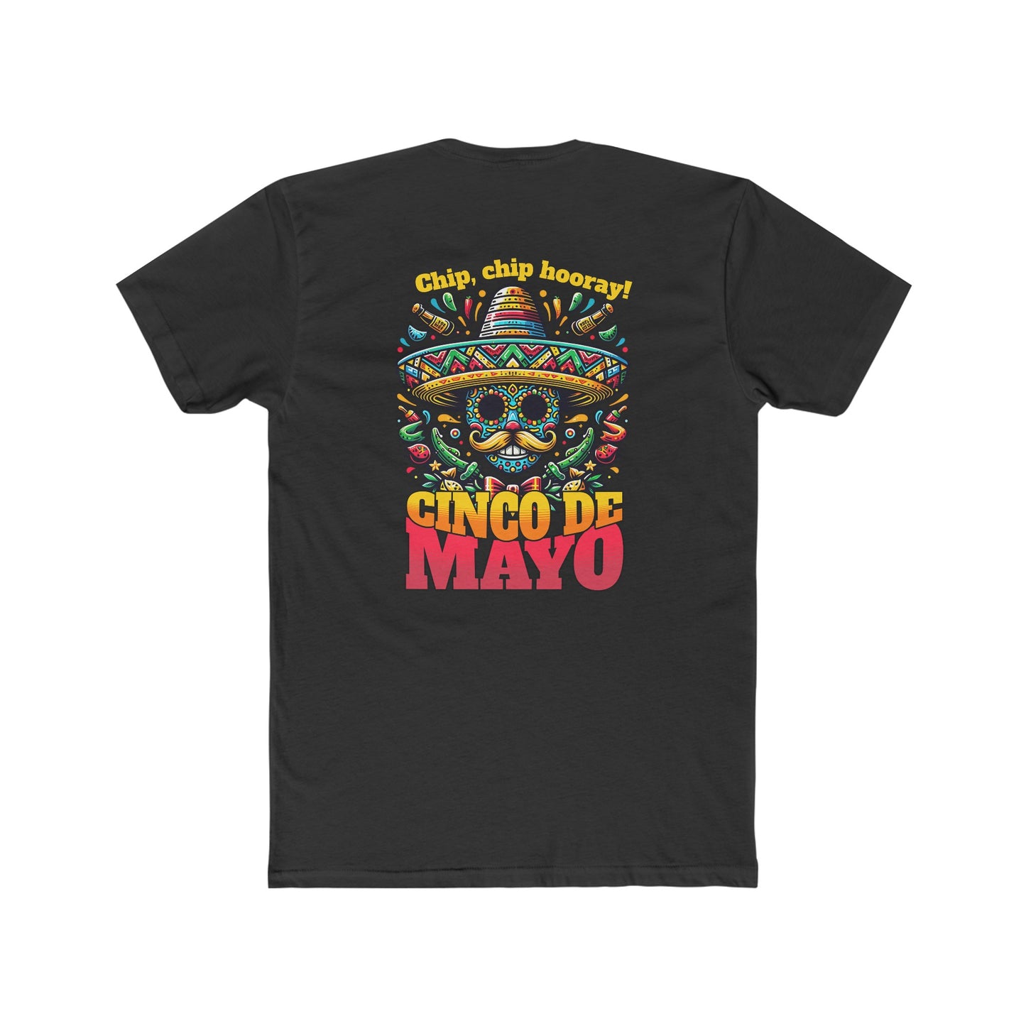 Chips, Chips, Hooray Cinco de Mayo-Men's Cotton Crew Tee