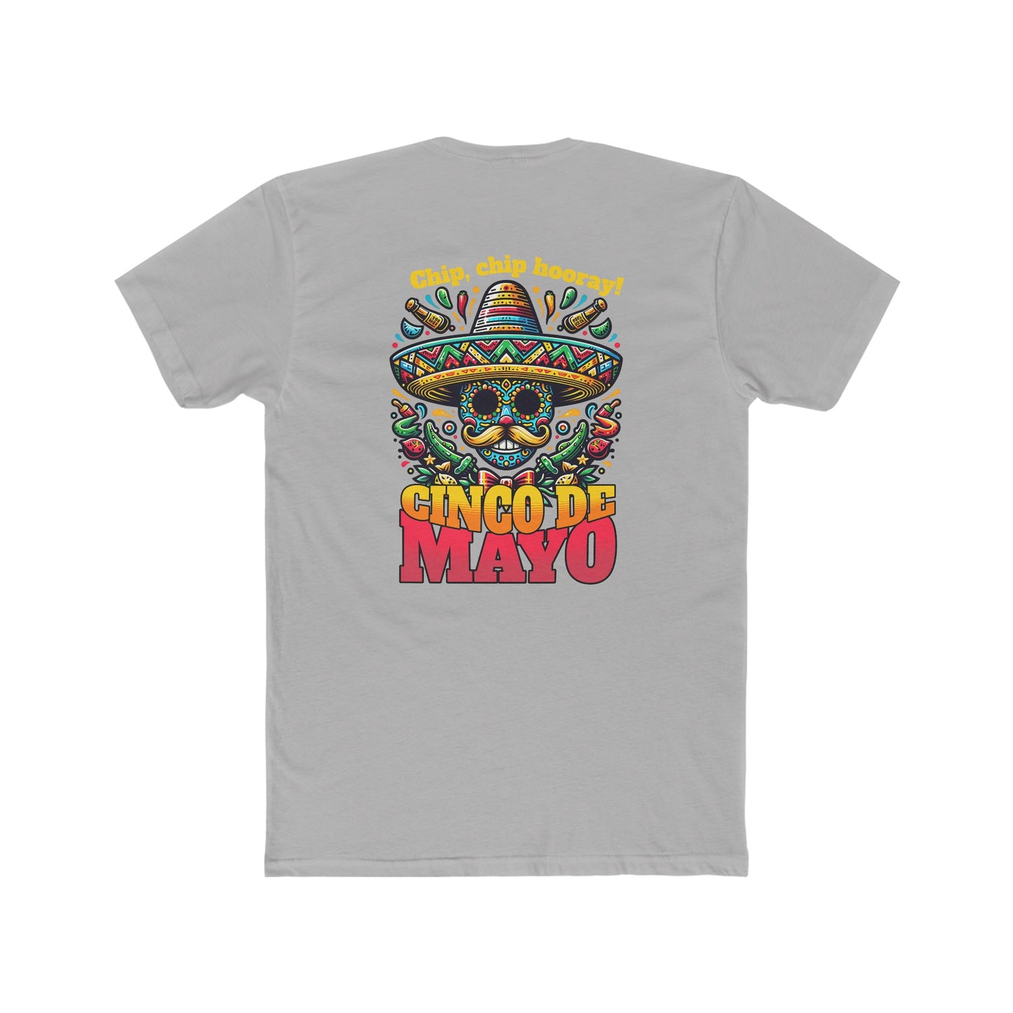 Chips, Chips, Hooray Cinco de Mayo-Men's Cotton Crew Tee