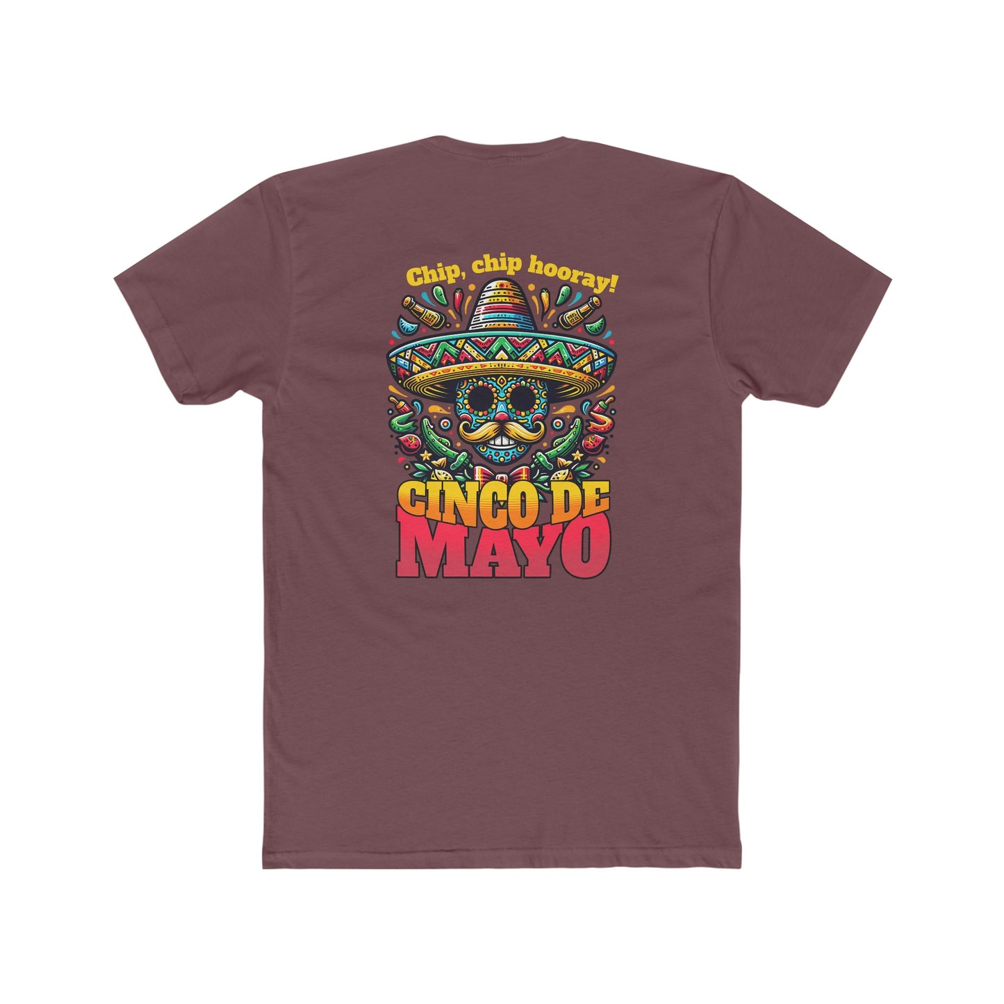 Chips, Chips, Hooray Cinco de Mayo-Men's Cotton Crew Tee