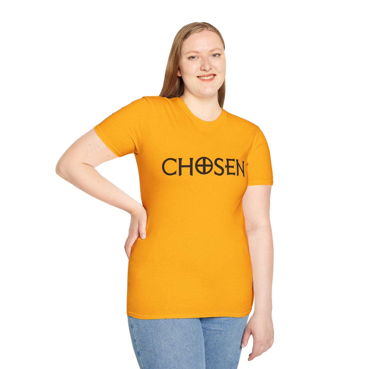 CHOSEN Softstyle T-Shirt with UB>UR logo in the back.