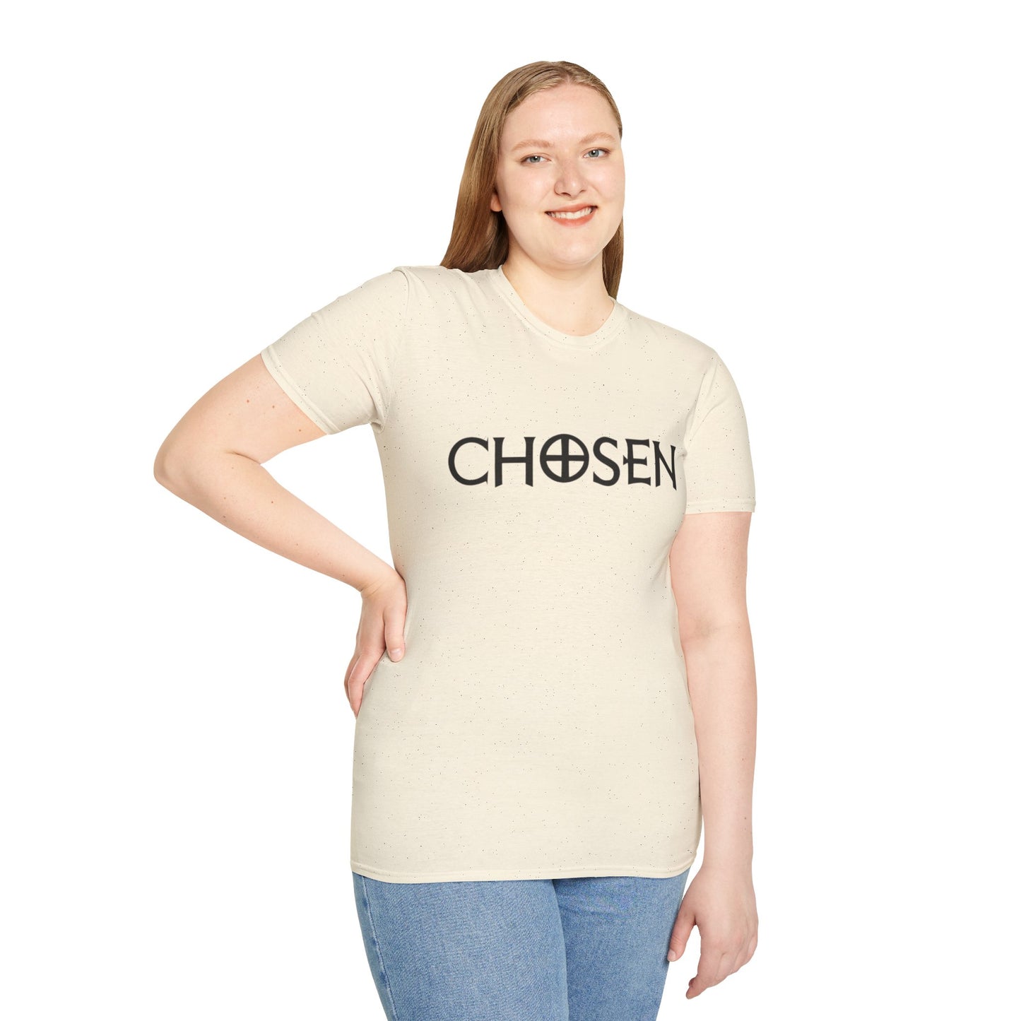 CHOSEN Softstyle T-Shirt with UB>UR logo in the back.