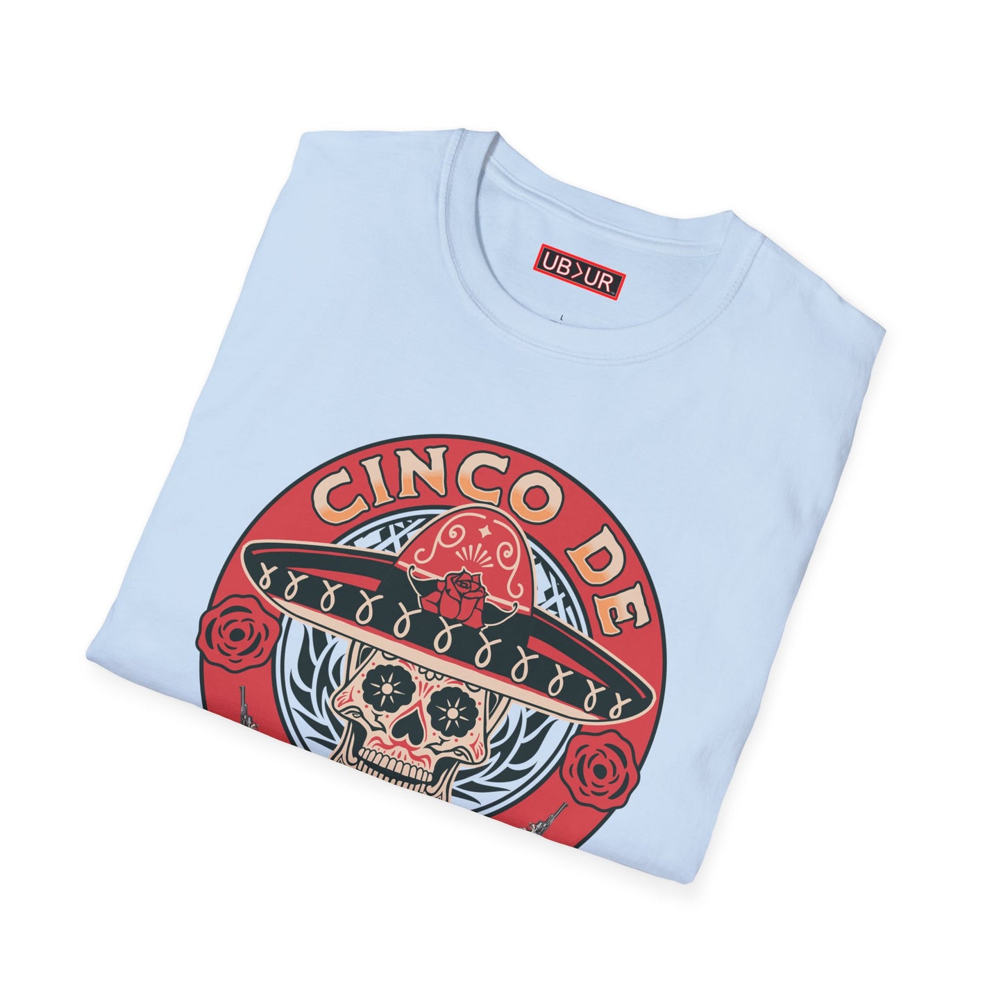 CINCO DE MAYO- SUGAR SKULL, Unisex Softstyle T-Shirt