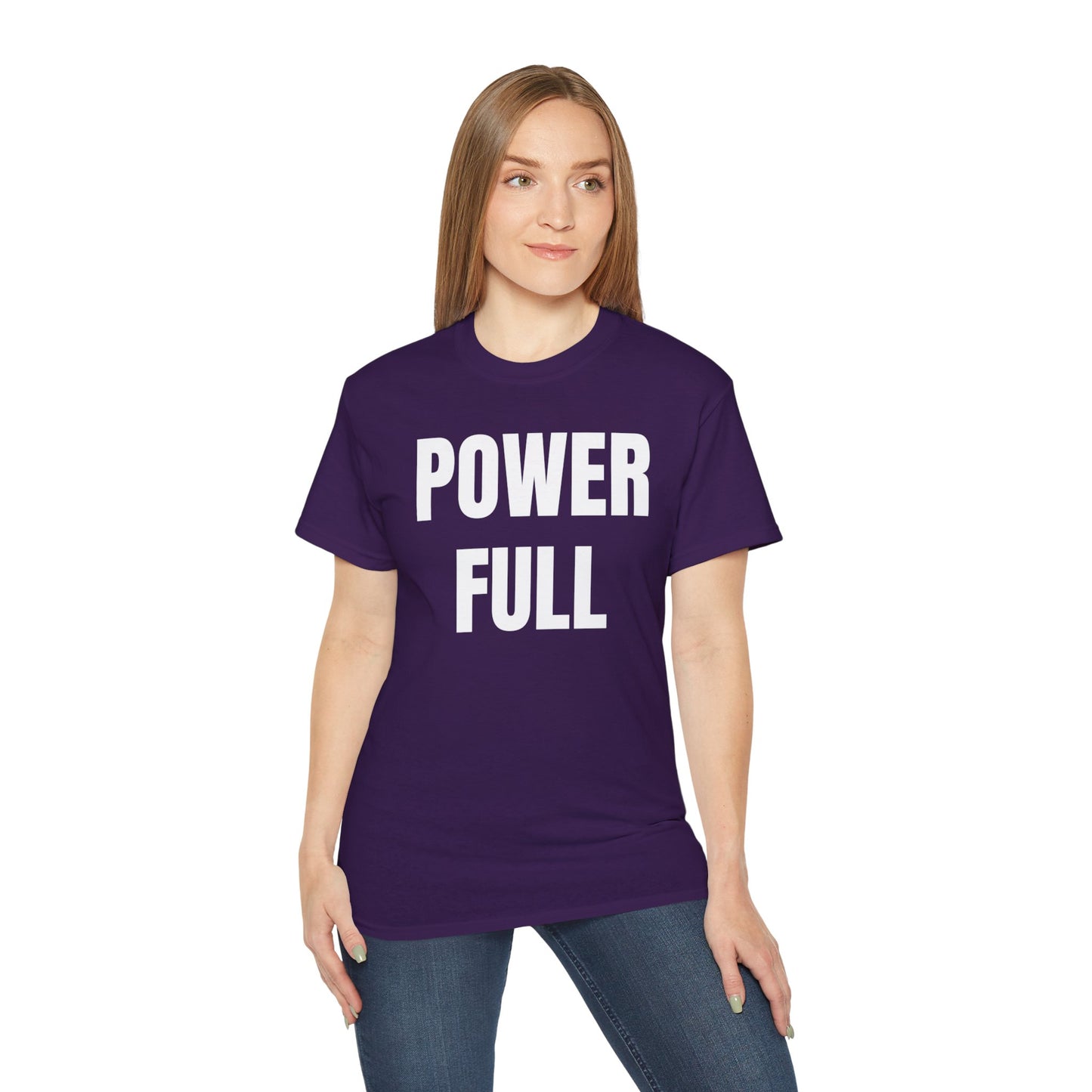 POWERFUL Unisex Ultra Cotton T-shirt with UB>UR in the back.
