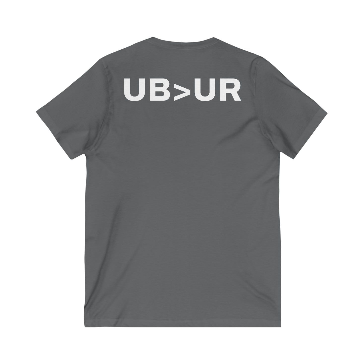 UB>UR-Unisex Jersey Short Sleeve V-Neck Tee