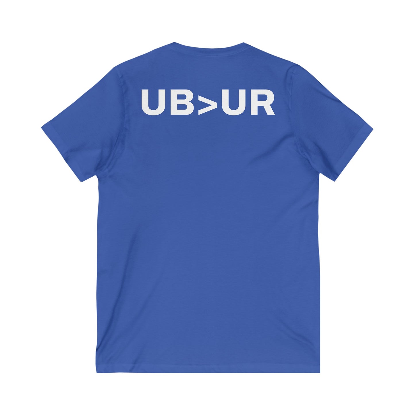 UB>UR-Unisex Jersey Short Sleeve V-Neck Tee