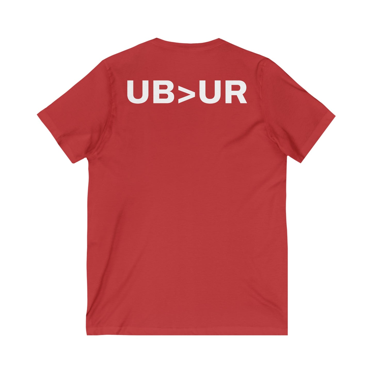 UB>UR-Unisex Jersey Short Sleeve V-Neck Tee