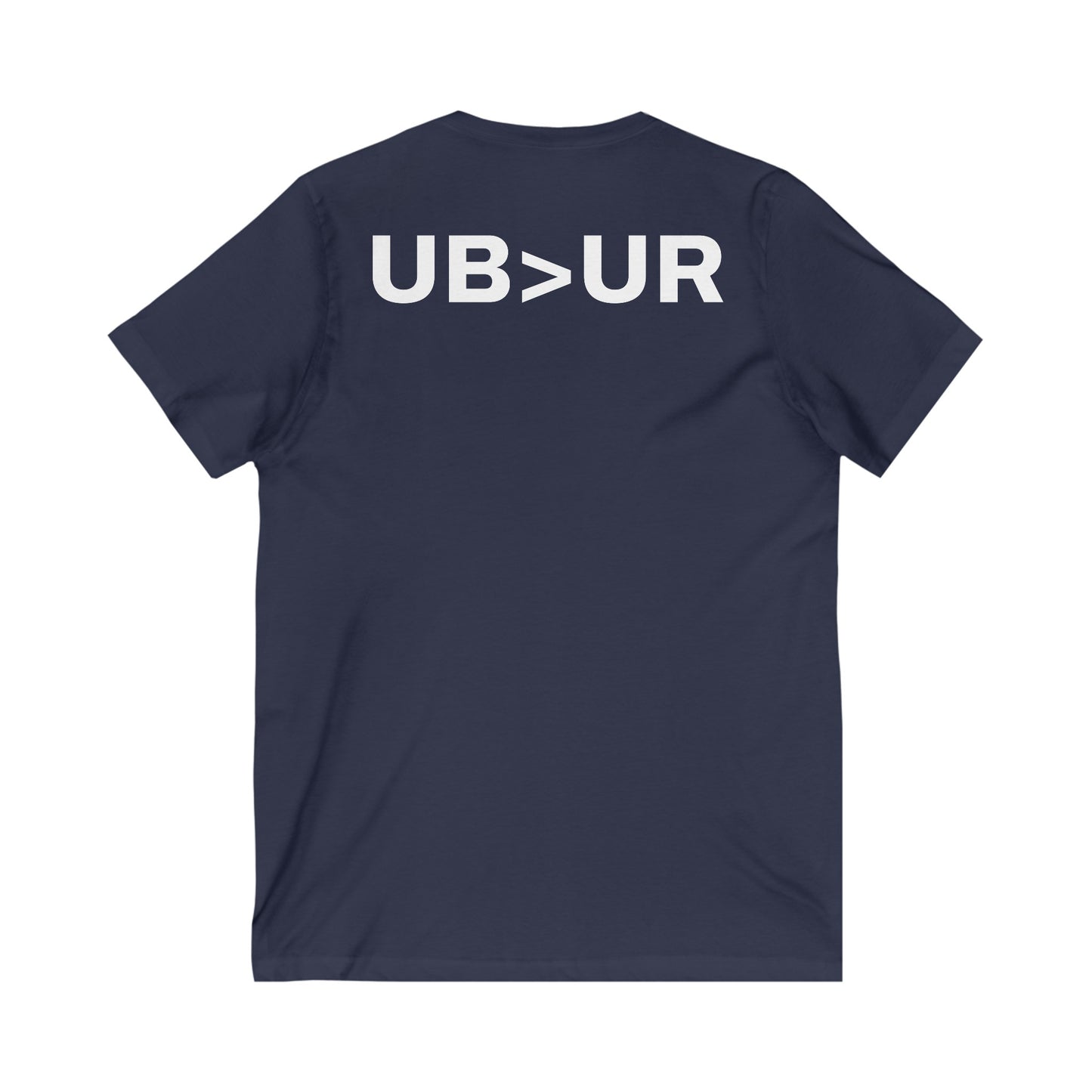UB>UR-Unisex Jersey Short Sleeve V-Neck Tee