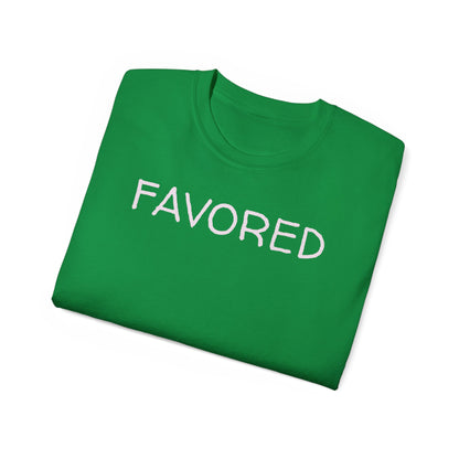 FAVORED Unisex Ultra Cotton Tee with UB>UR in the back