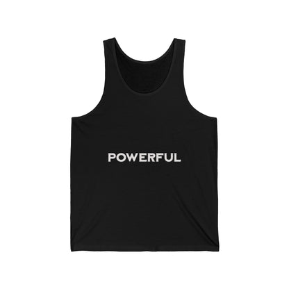 POWERFUL-Unisex Jersey Tank