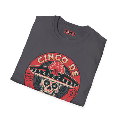 CINCO DE MAYO- SUGAR SKULL, Unisex Softstyle T-Shirt