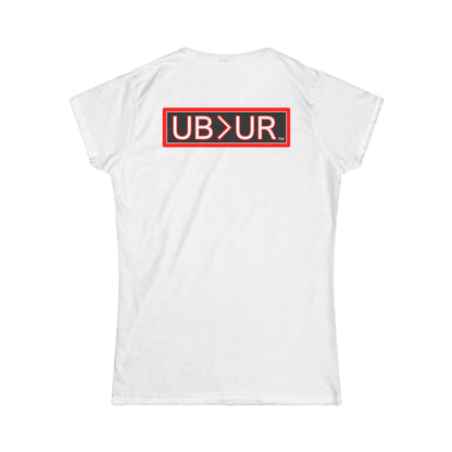 Women's BLESSED Soft T-shirt with UB>UR, Cancer aid