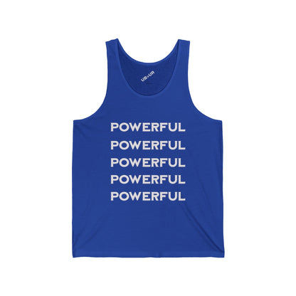 POWERFUL-Unisex Jersey Tank