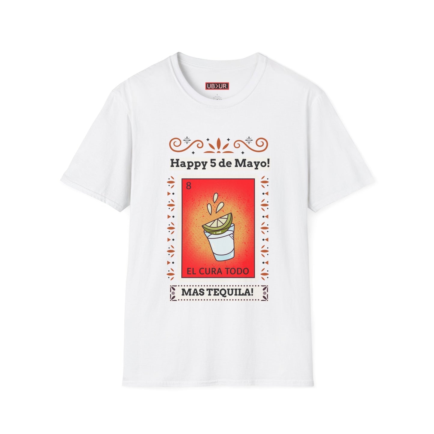 CINCO DE MAYO-MAS TEQUILA, Unisex Softstyle T-Shirt